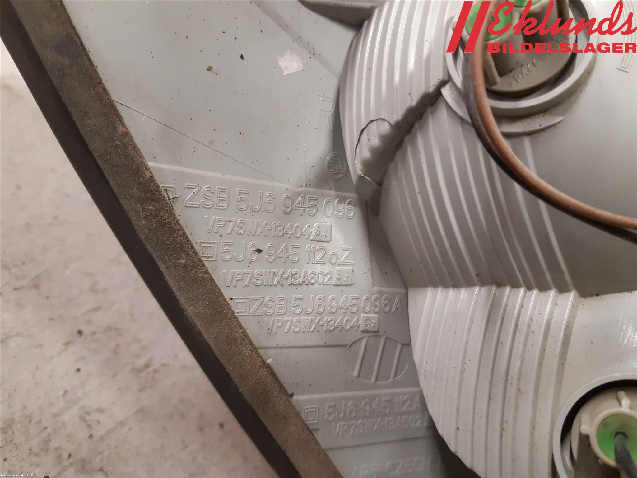 Skoda FABIA 07-14 Bakljus Höger