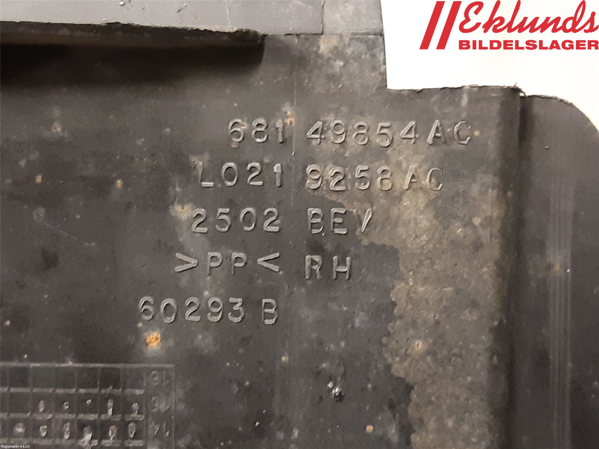 Fiat 500 07- Skärm Inner