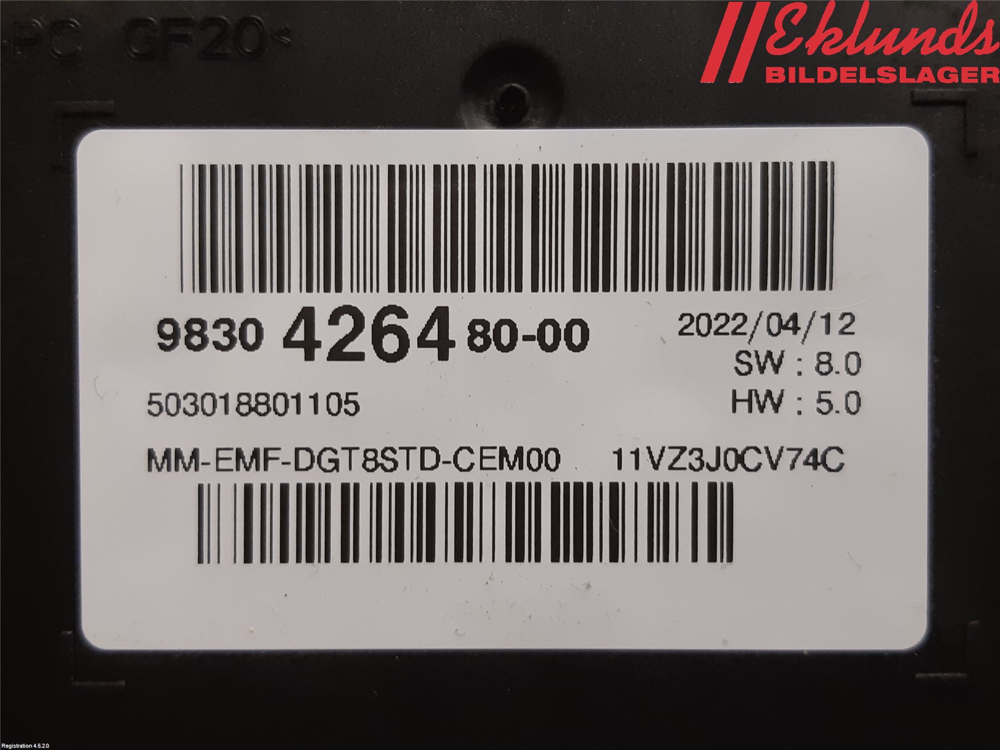 Peugeot PARTNER/E-PARTNER 19- Cd Radio - Multimediapanel