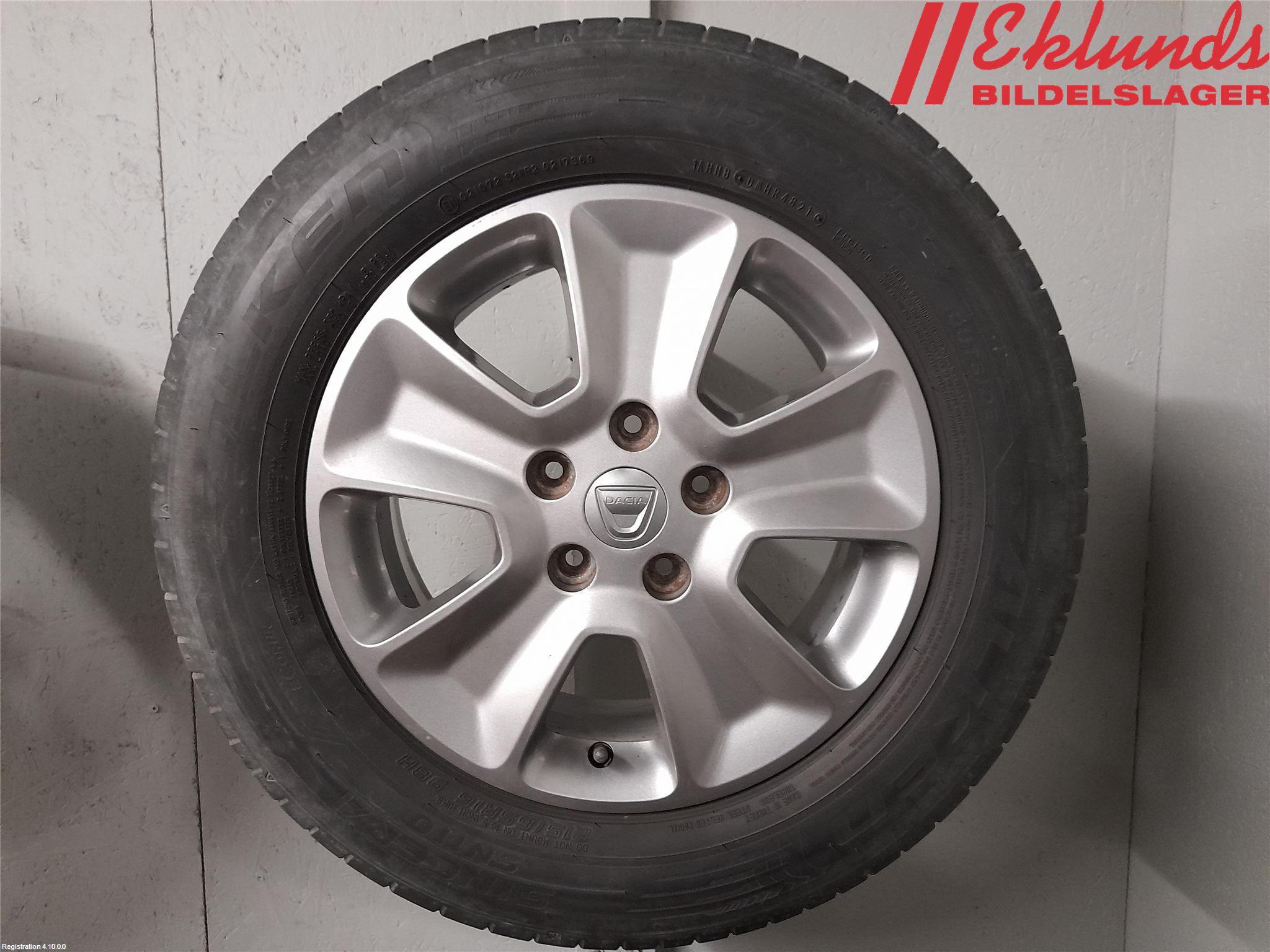 Dacia DUSTER 10-17 Sommardäck Alumfälg 4St