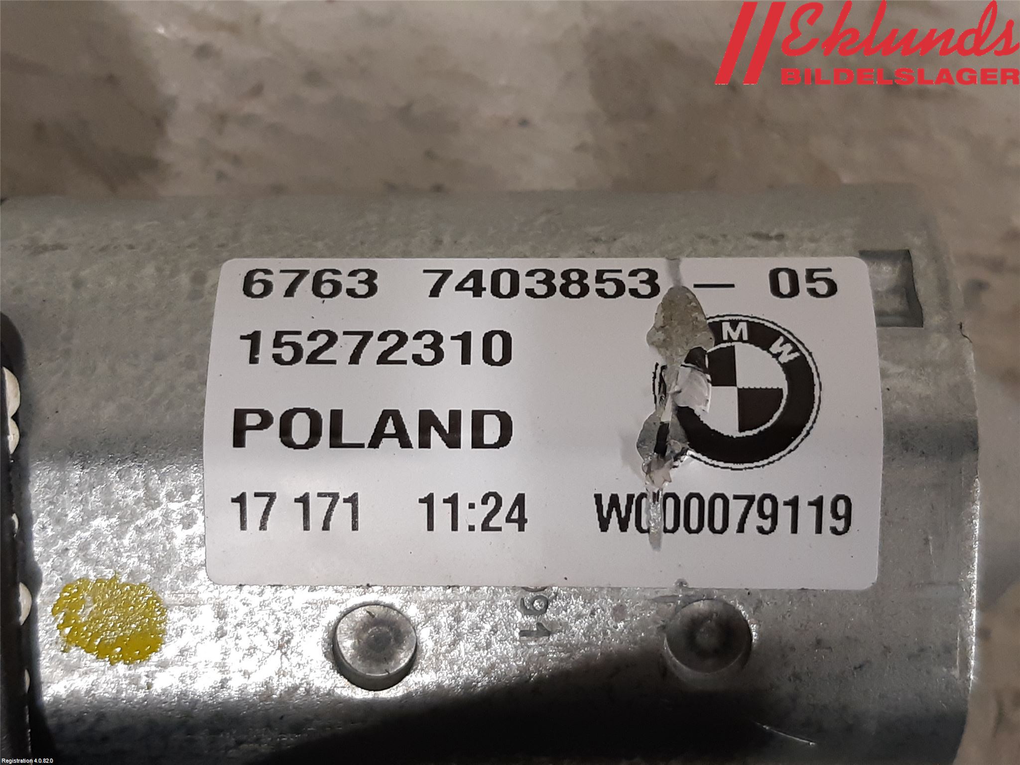 BMW 5 G30/G31/F90 17-23 Torkarmotor Baklucka
