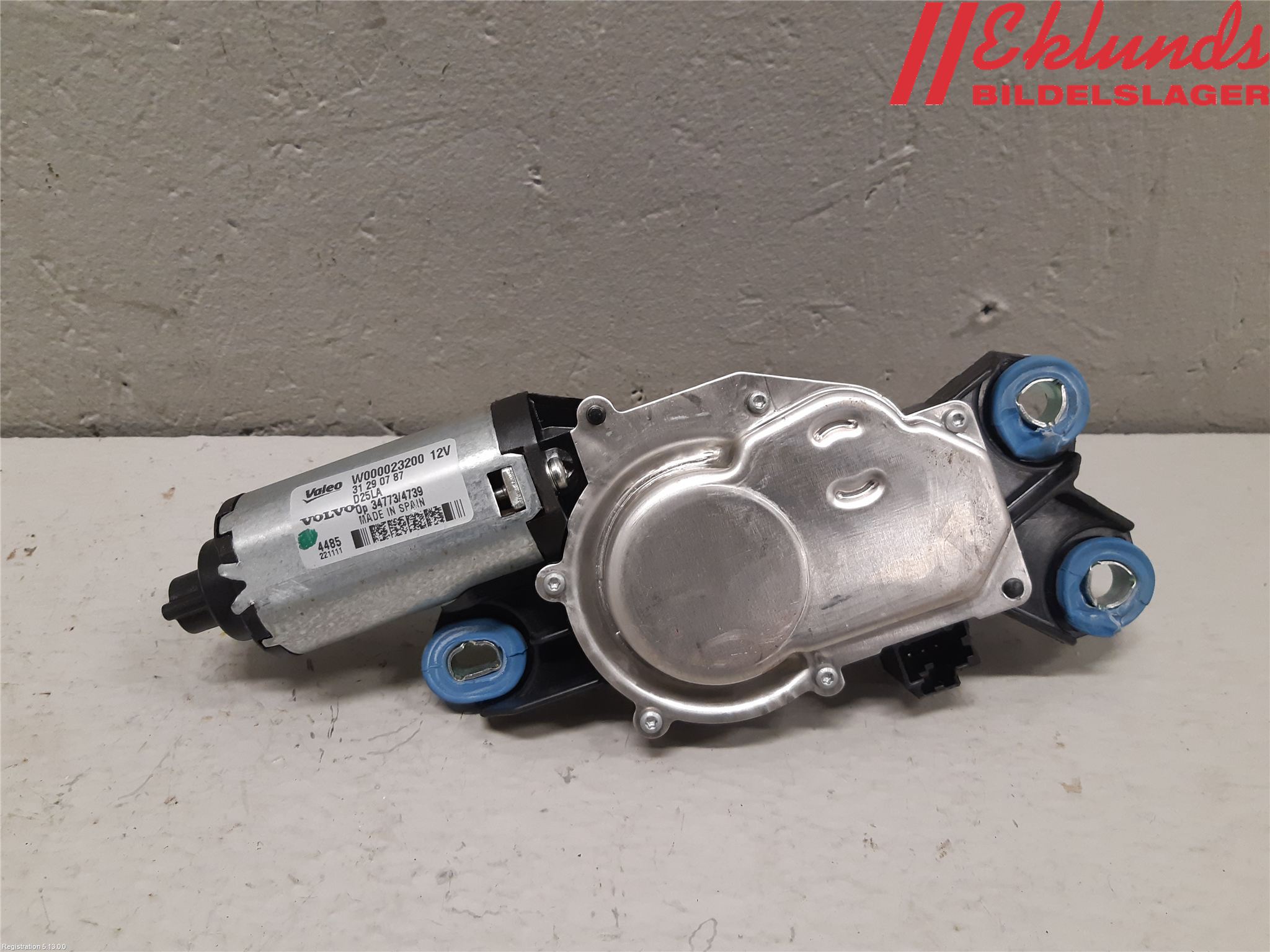 Volvo V70 14-16 Torkarmotor Baklucka