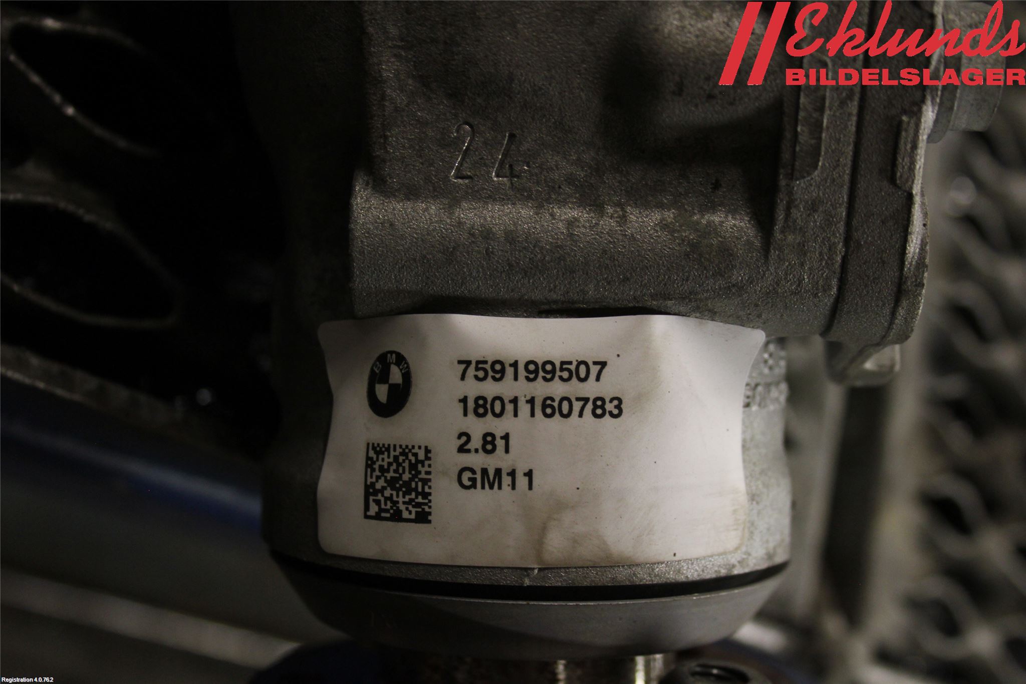 BMW 3 F30/F31/F80 12-19 Framvagn Diffrential