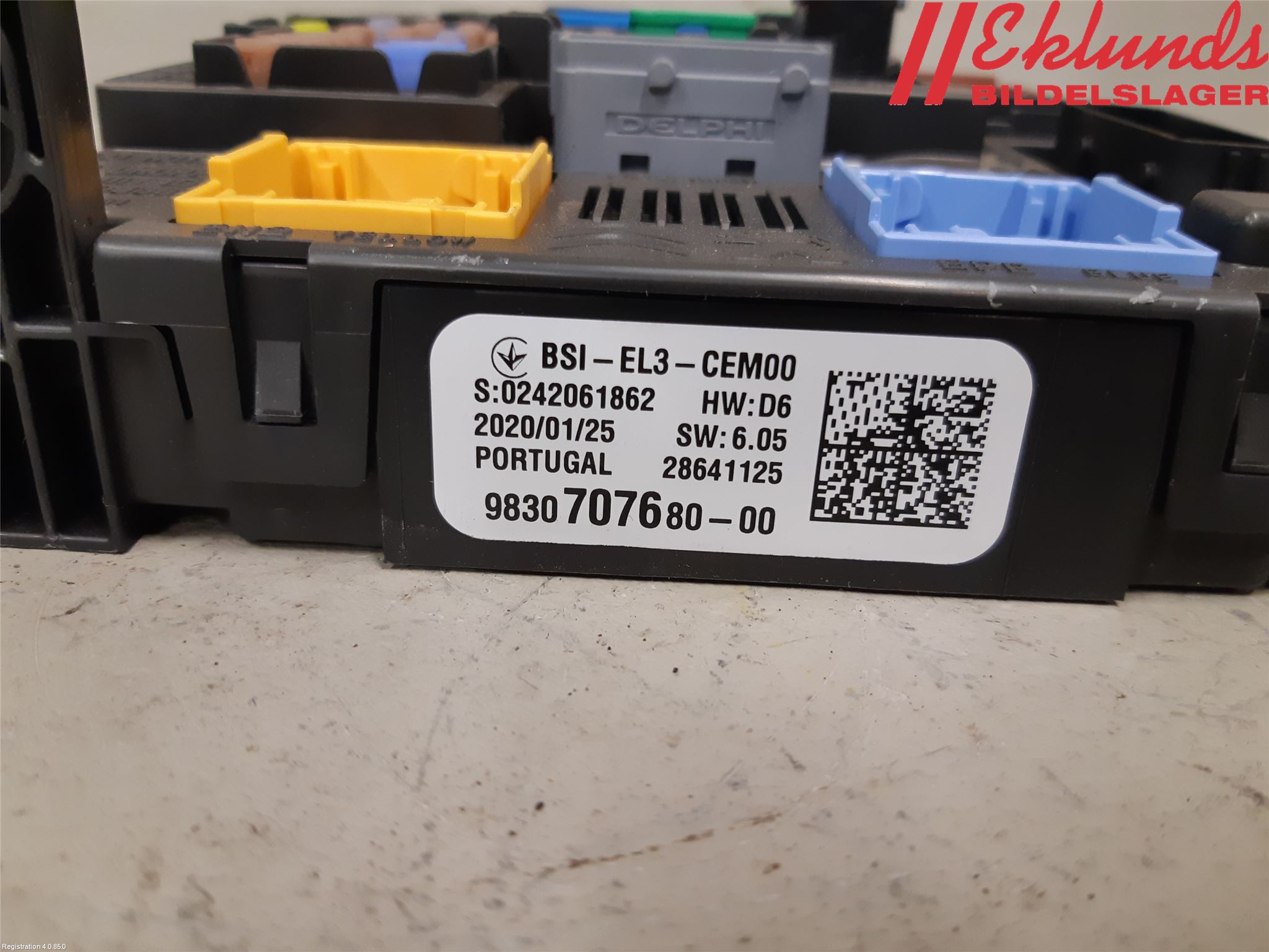 Peugeot PARTNER/E-PARTNER 19- Säkringsdosa-Elcentral