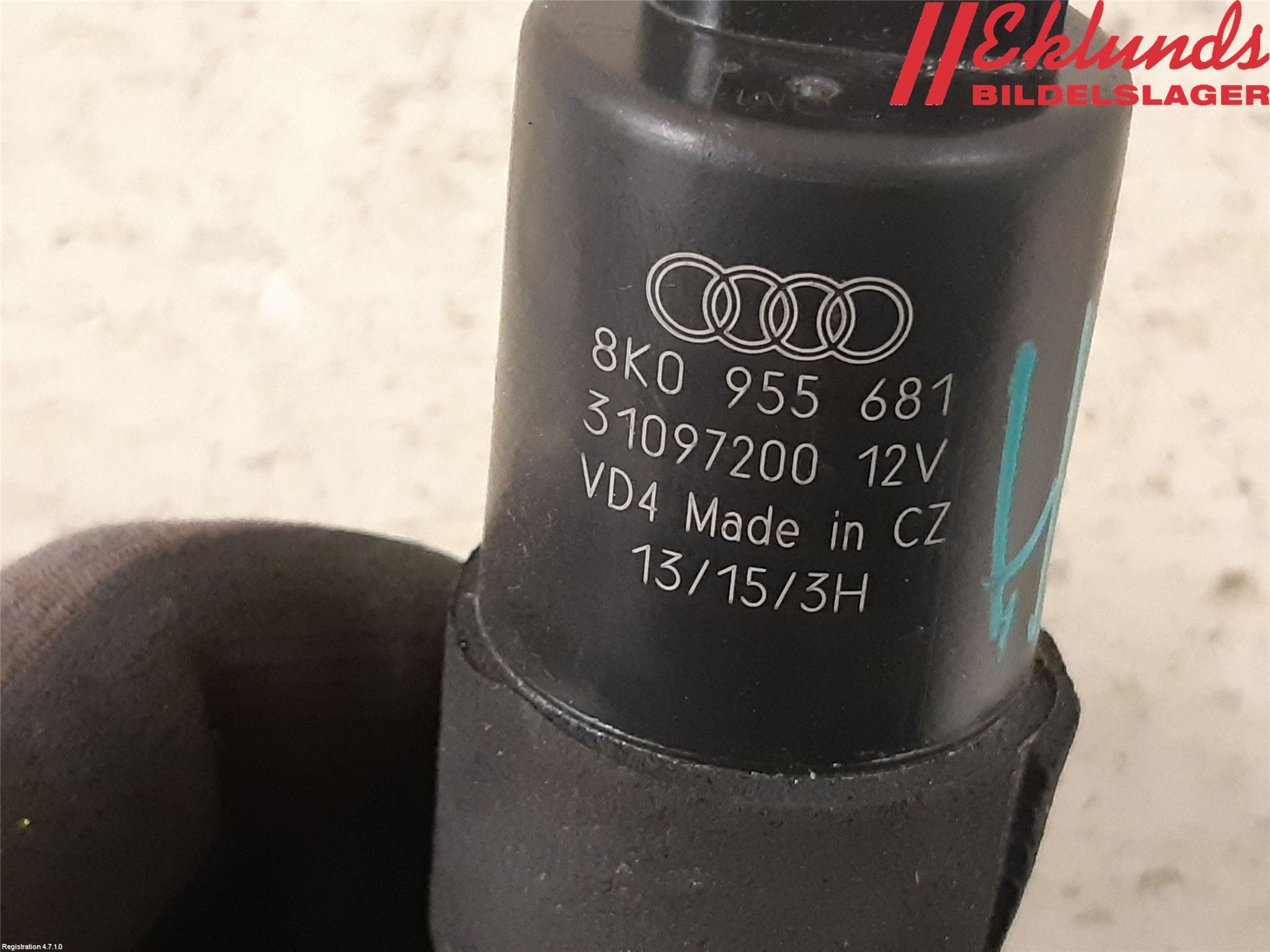 Audi A5 07-16 Spolarpump Högtryck