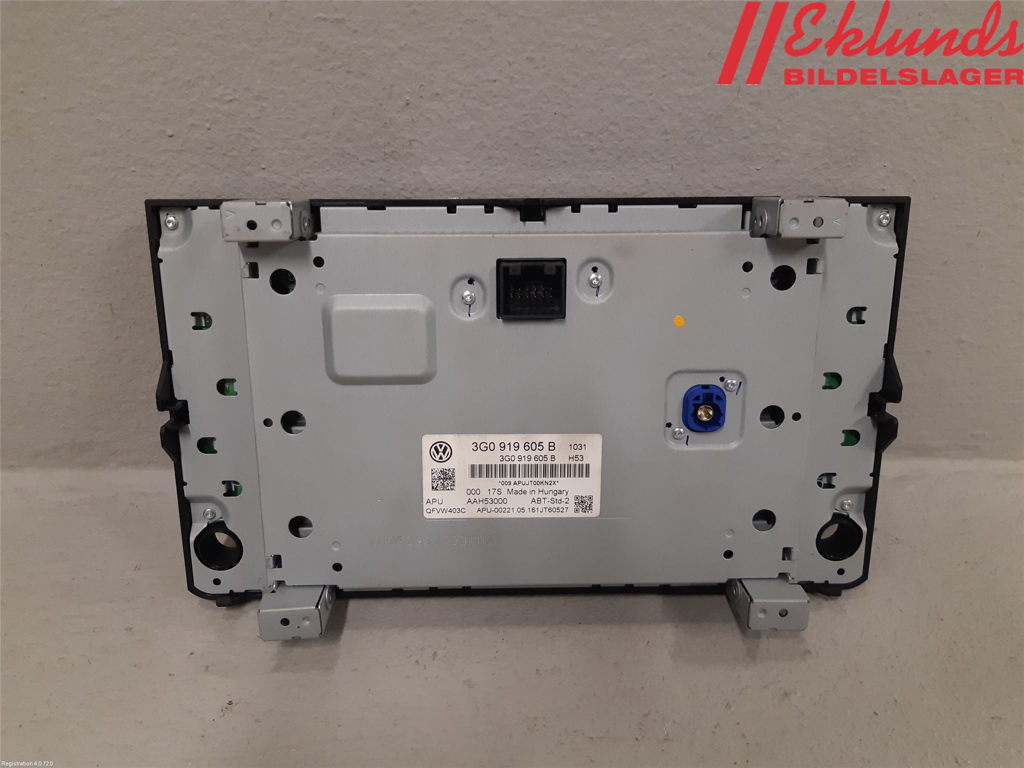 Volkswagen VW GOLF / E-GOLF VII 13-20 Cd Radio - Multimediapanel