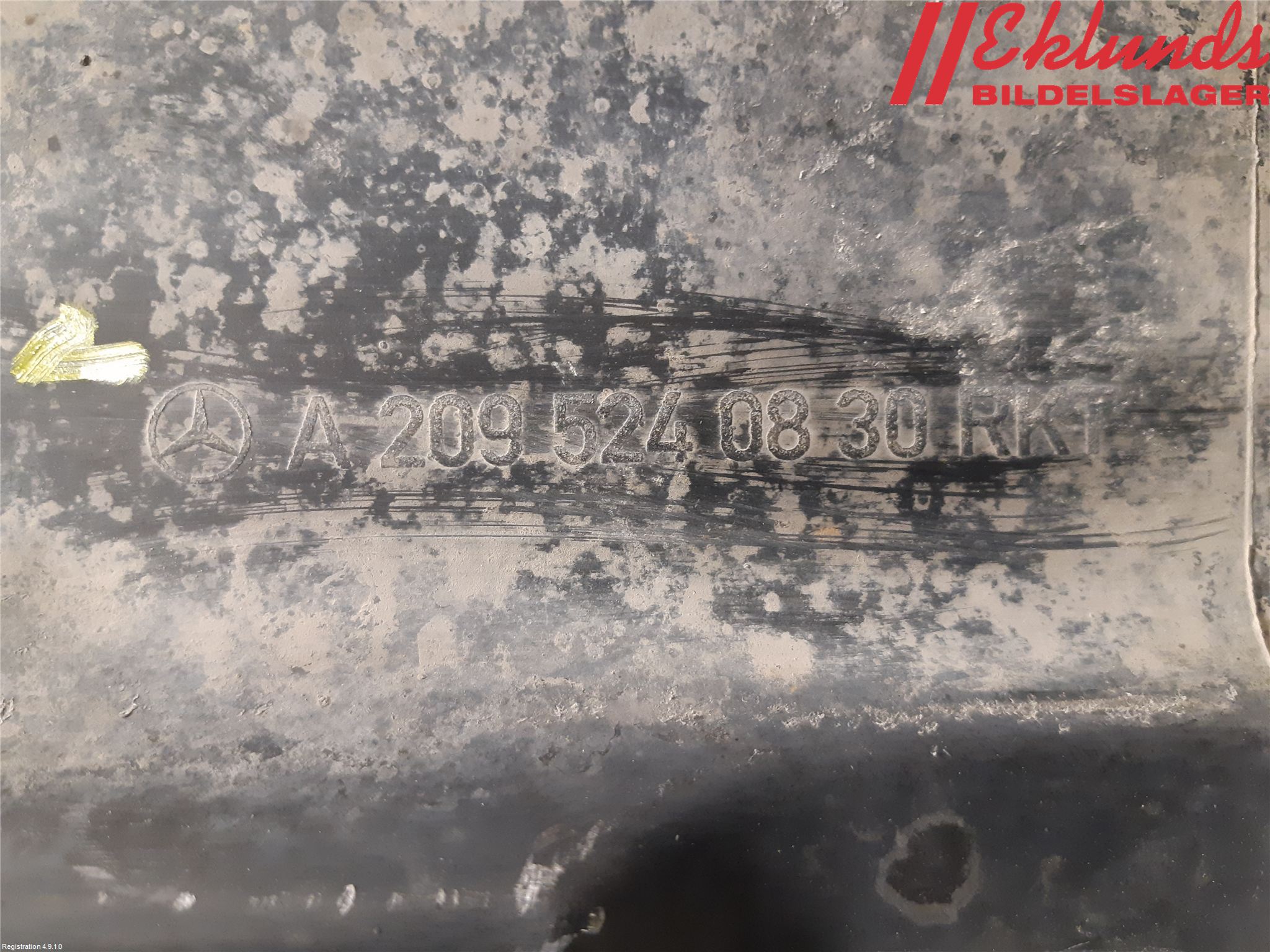 Mercedes-Benz MB CLC-KLASS (CL203) 08-11 Hasplåt Plåt-Plast