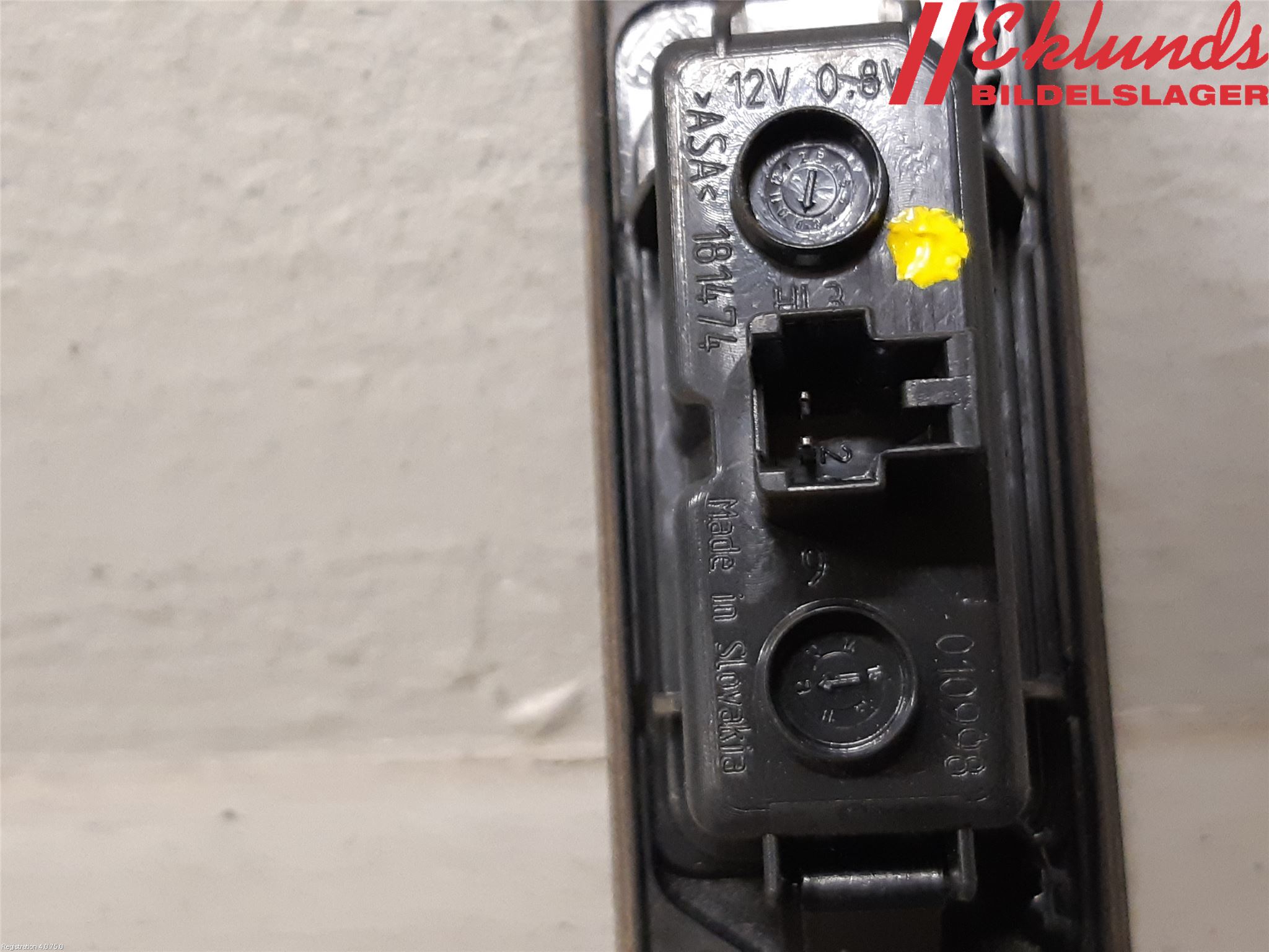 Audi A1/S1 11-18 Skylt Belysning