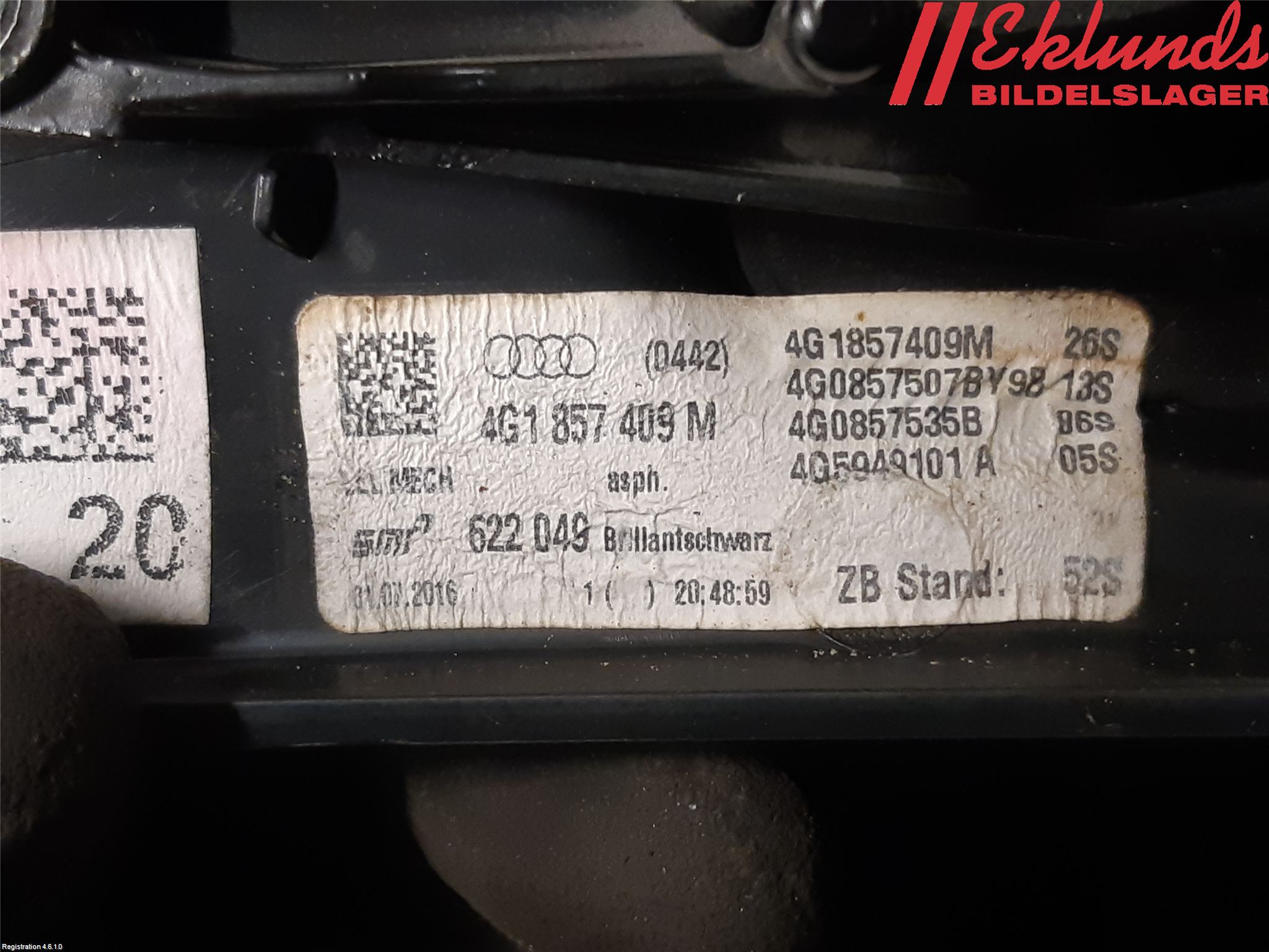 Audi A6/S6 4G 11-18 Spegel Yttre El Vä