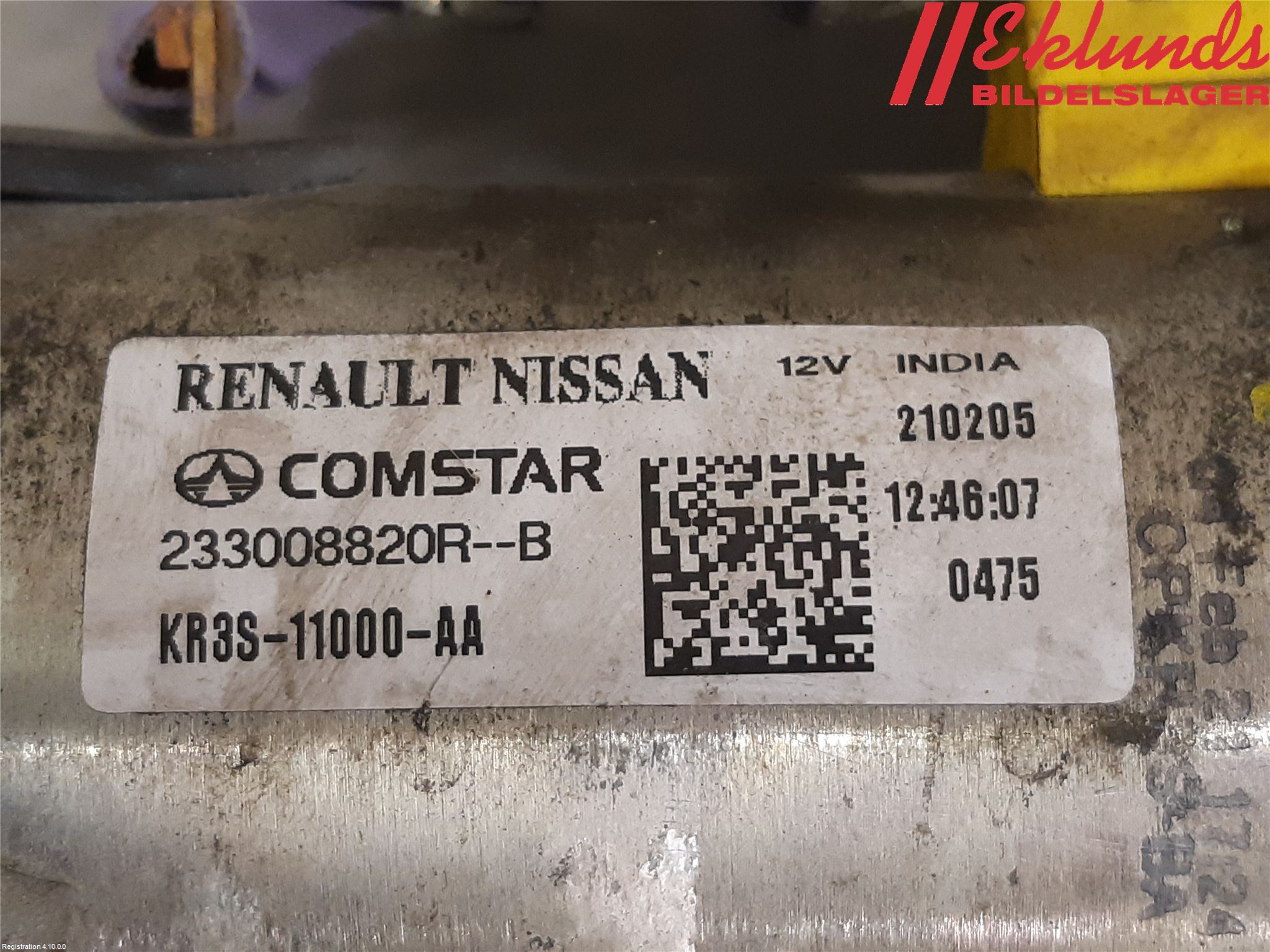 Dacia SANDERO/STEPWAY 21- Startmotor