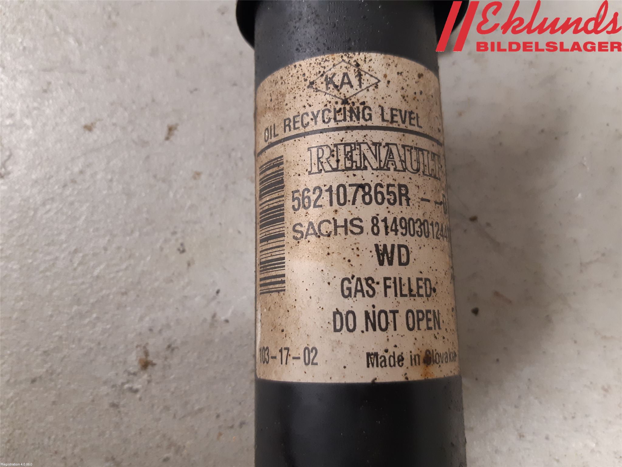 Dacia DOKKER 13- Stötdämpare Bak