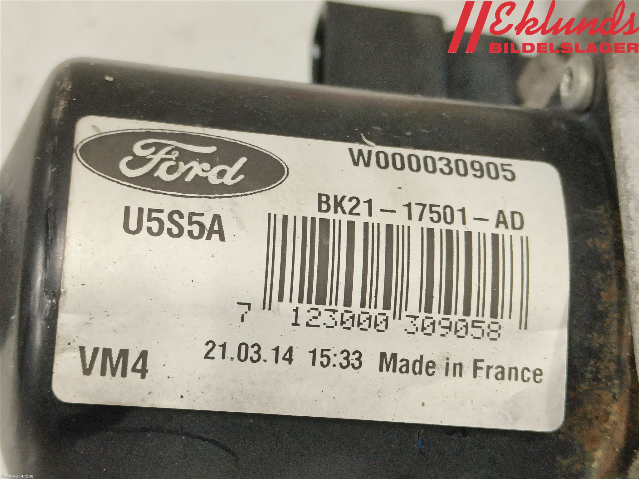 Ford TRANSIT/TOURNEO CUSTOM 13-24 Torkarmotor Vindruta