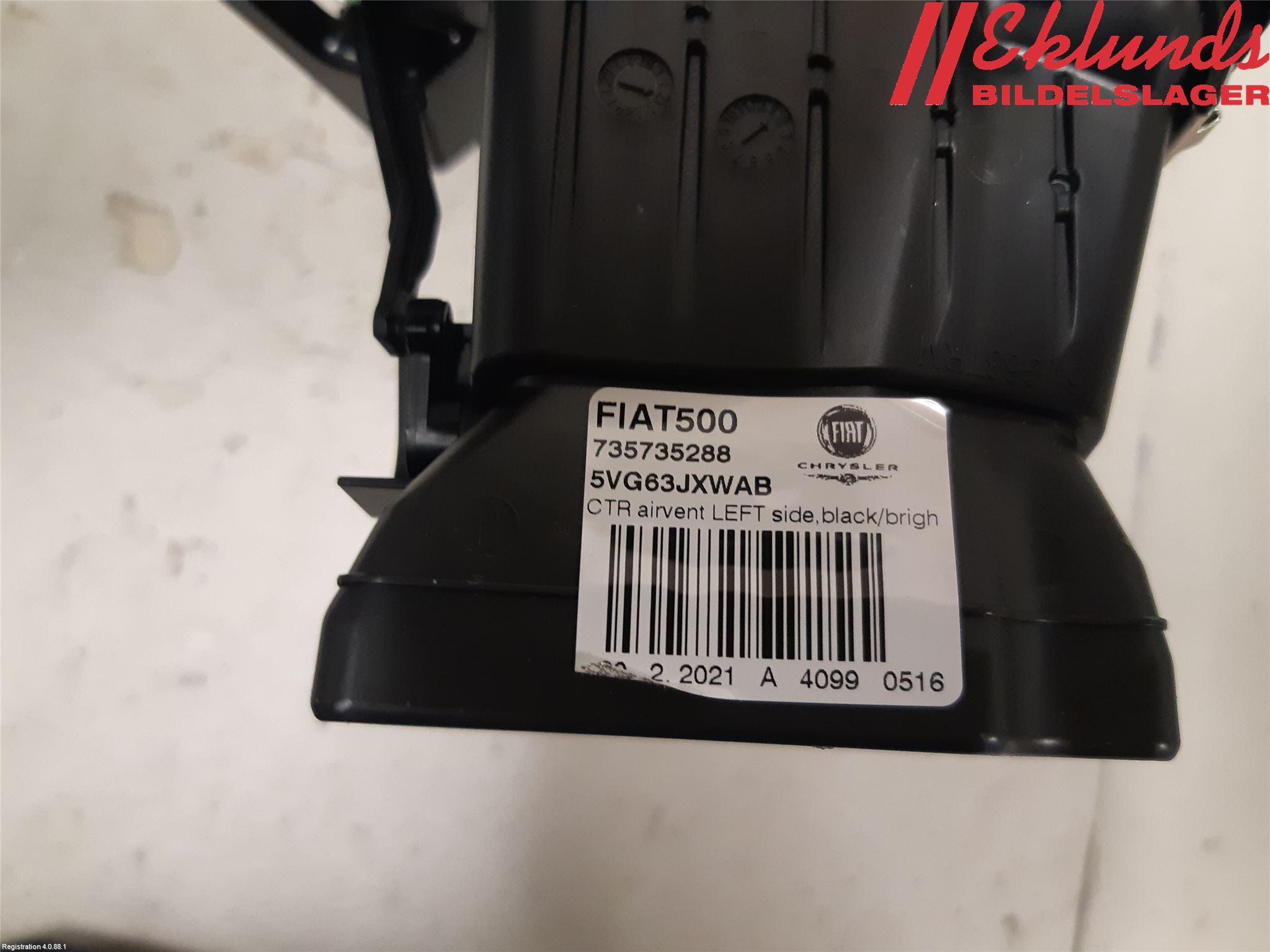 Fiat 500e 20- Instrumentbräda Inlägg-Dekorlist