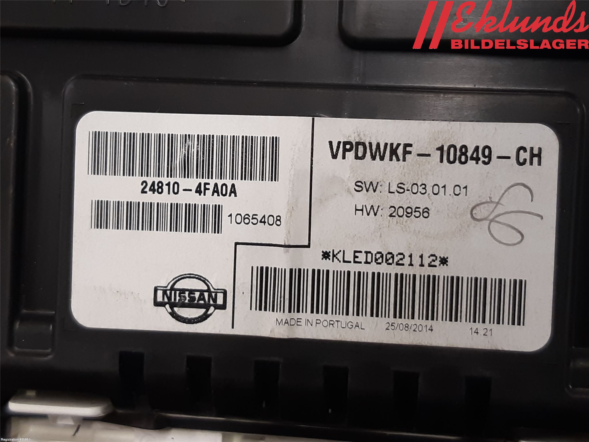 Nissan E-NV200/EVALIA Instrument Komb