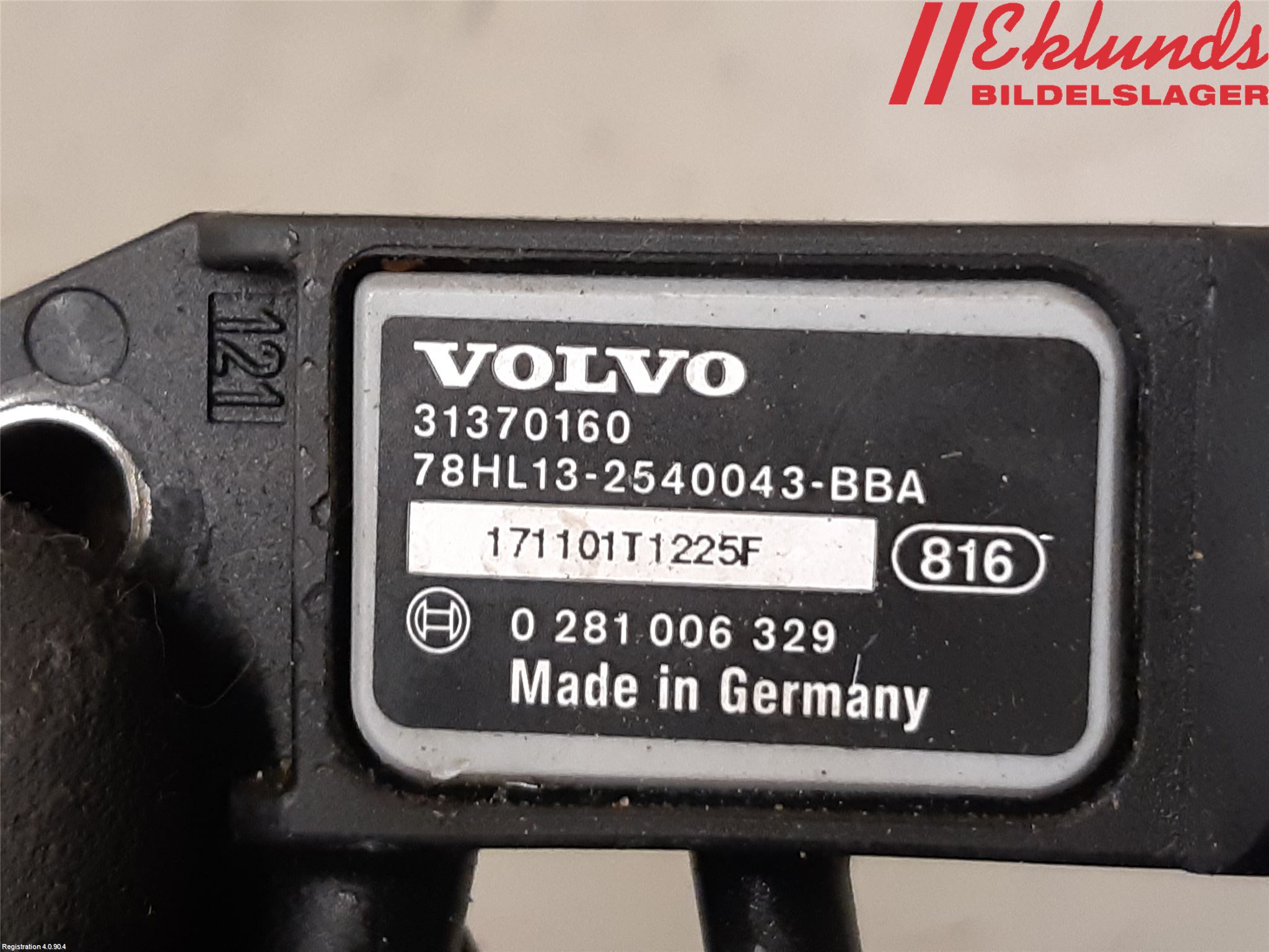 Volvo V90 CROSS COUNTRY 17->> Givare Temp-Tryck Avgas