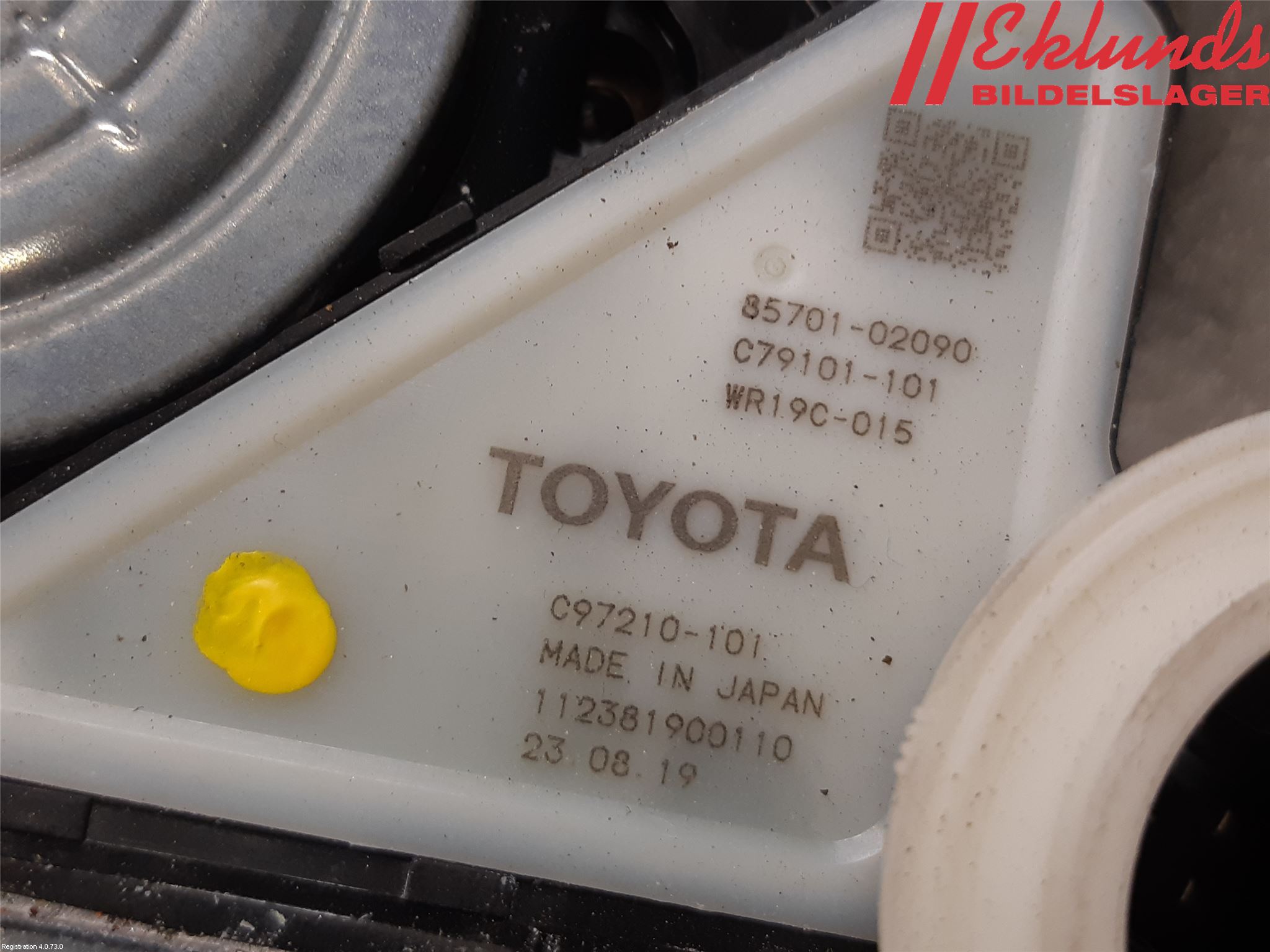 Toyota COROLLA 19- Fönsterhiss El Kompl