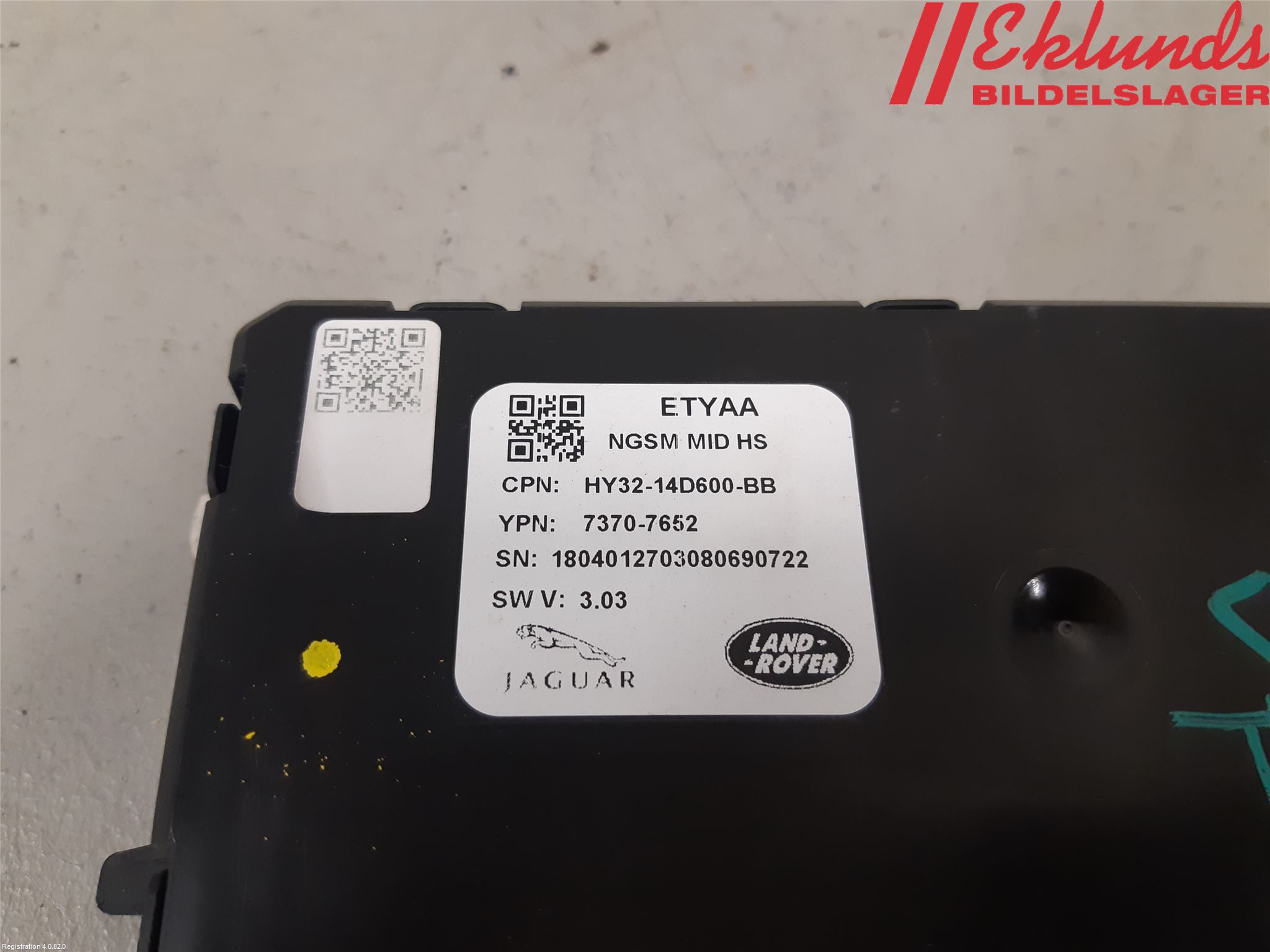 Landrover RANGE ROVER (L405) 13-21 Styrenhet Stolreglering