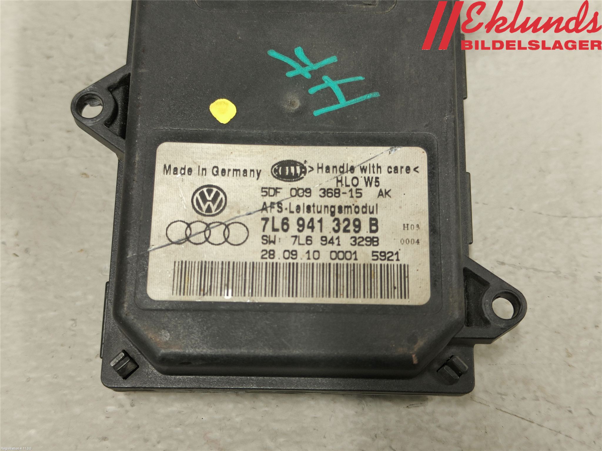 Skoda SUPERB 09-15 Styrenhet Strålkastare