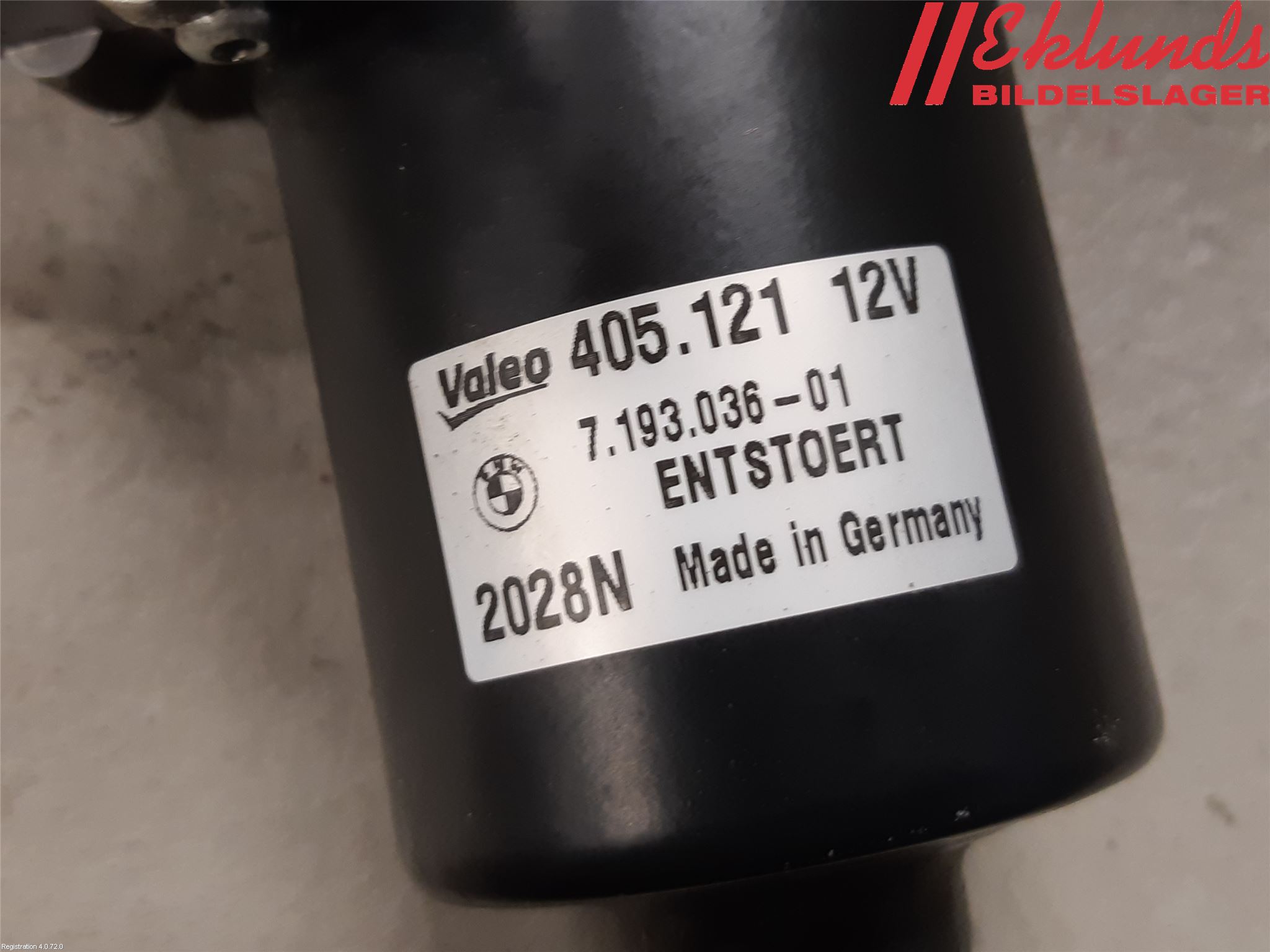 BMW 1 E82/88 Coupé/Cab 06-13 Torkarmotor Vindruta