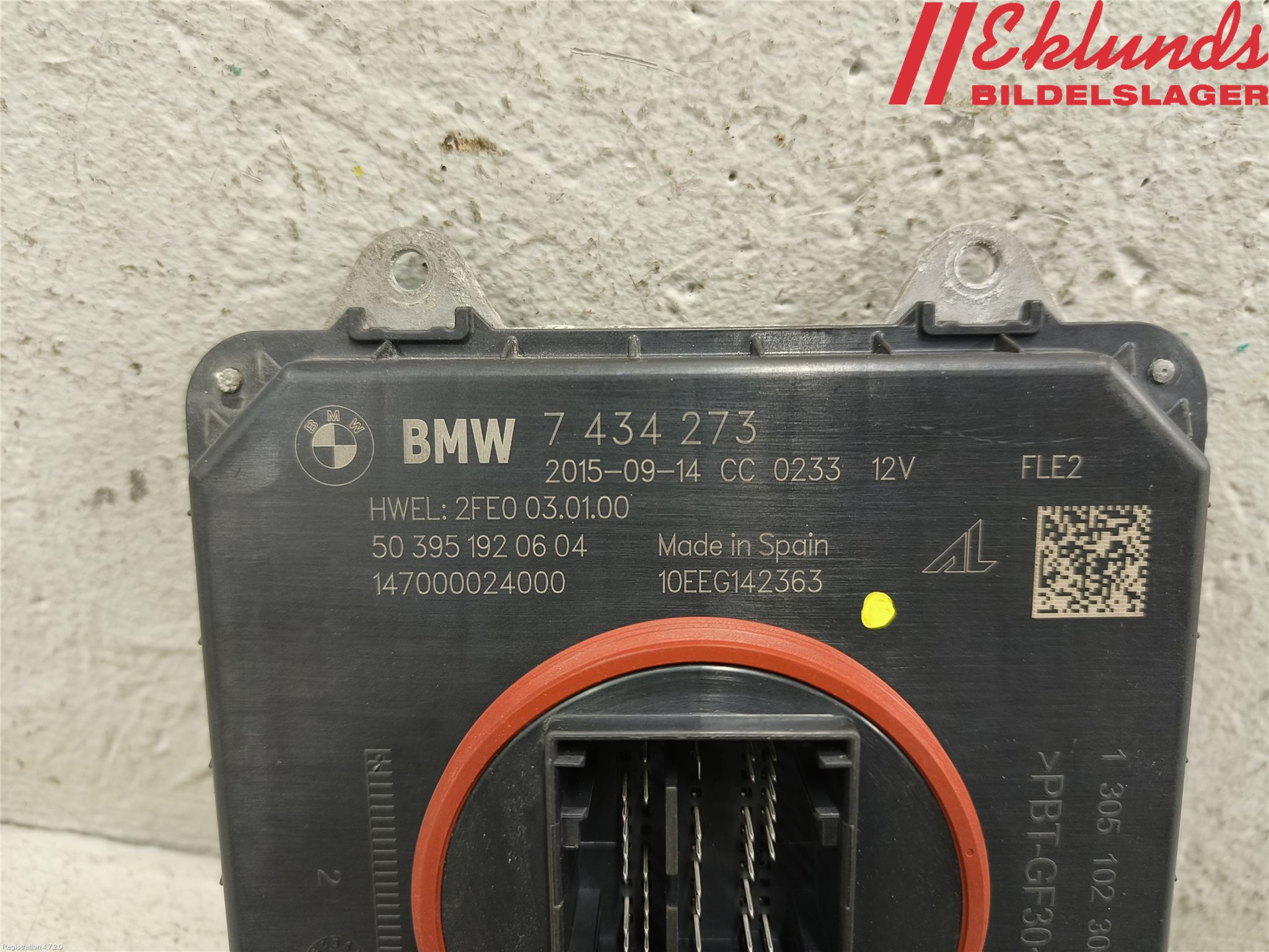 BMW 3 F30/F31/F80 12-19 Styrenhet Strålkastare
