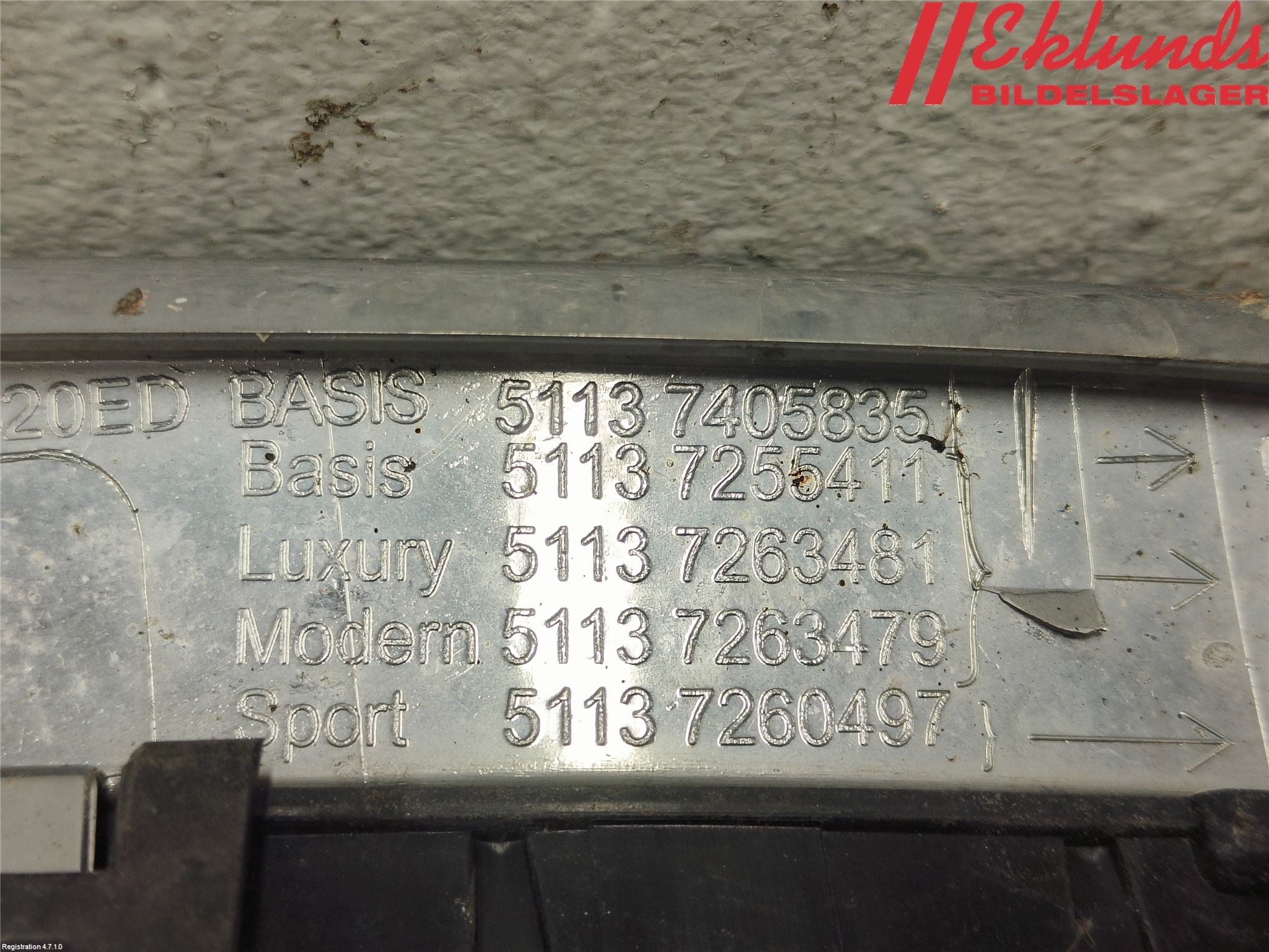 BMW 3 F30/F31/F80 12-19 Grilldel Mitt