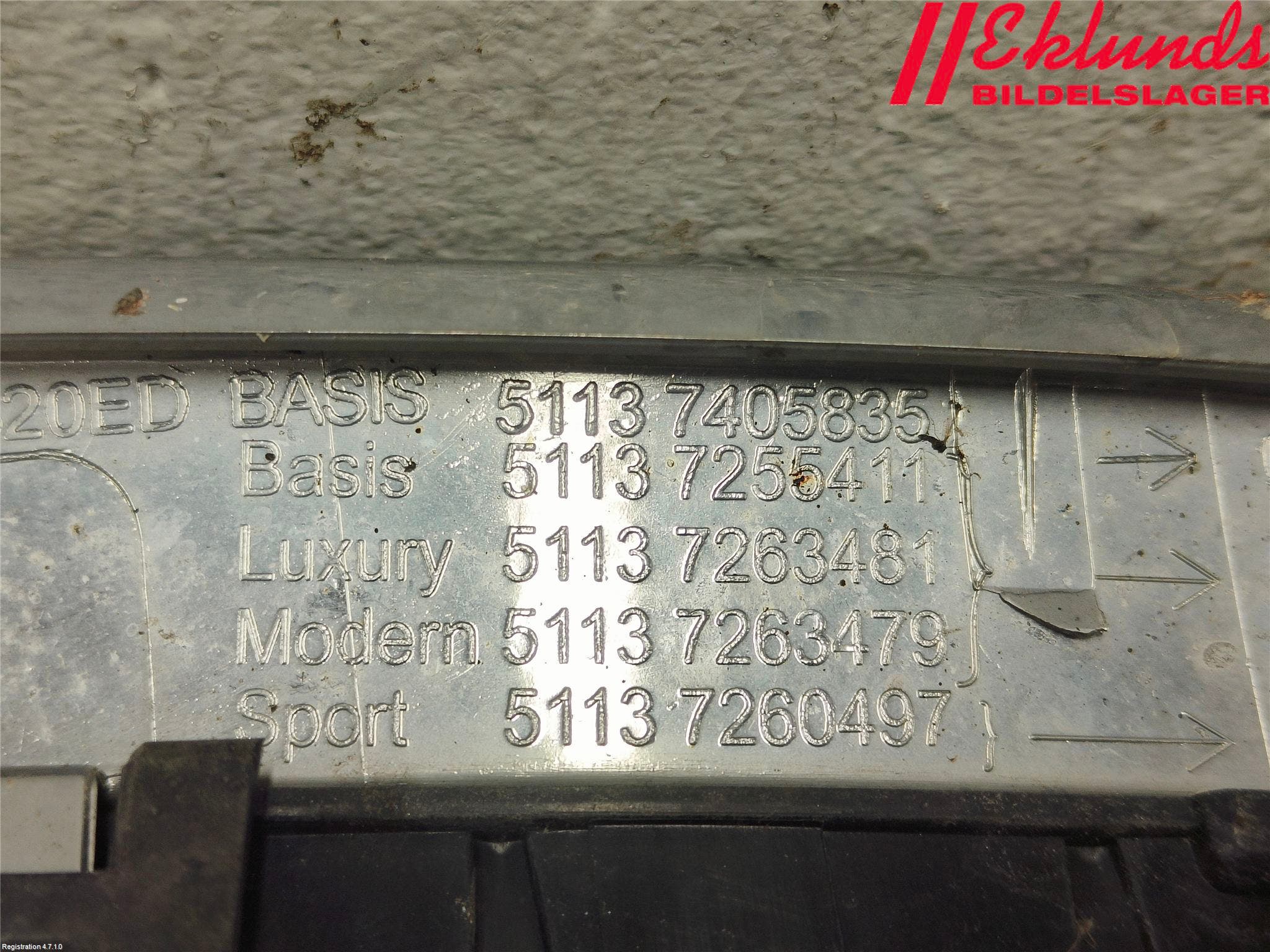 BMW 3 F30/F31/F80 12-19 Grilldel Mitt
