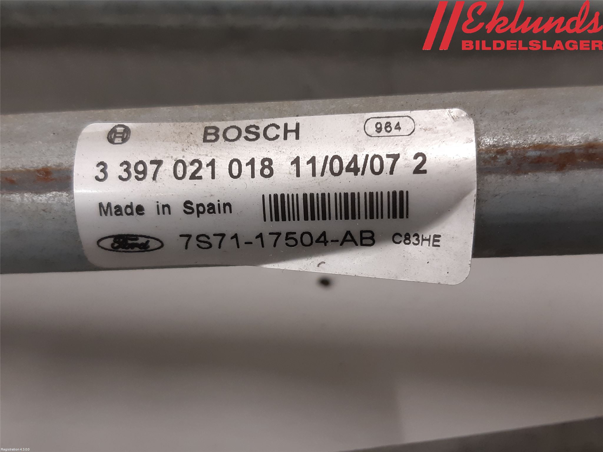 Ford MONDEO 07-15 Torkarmekanism Vindruta