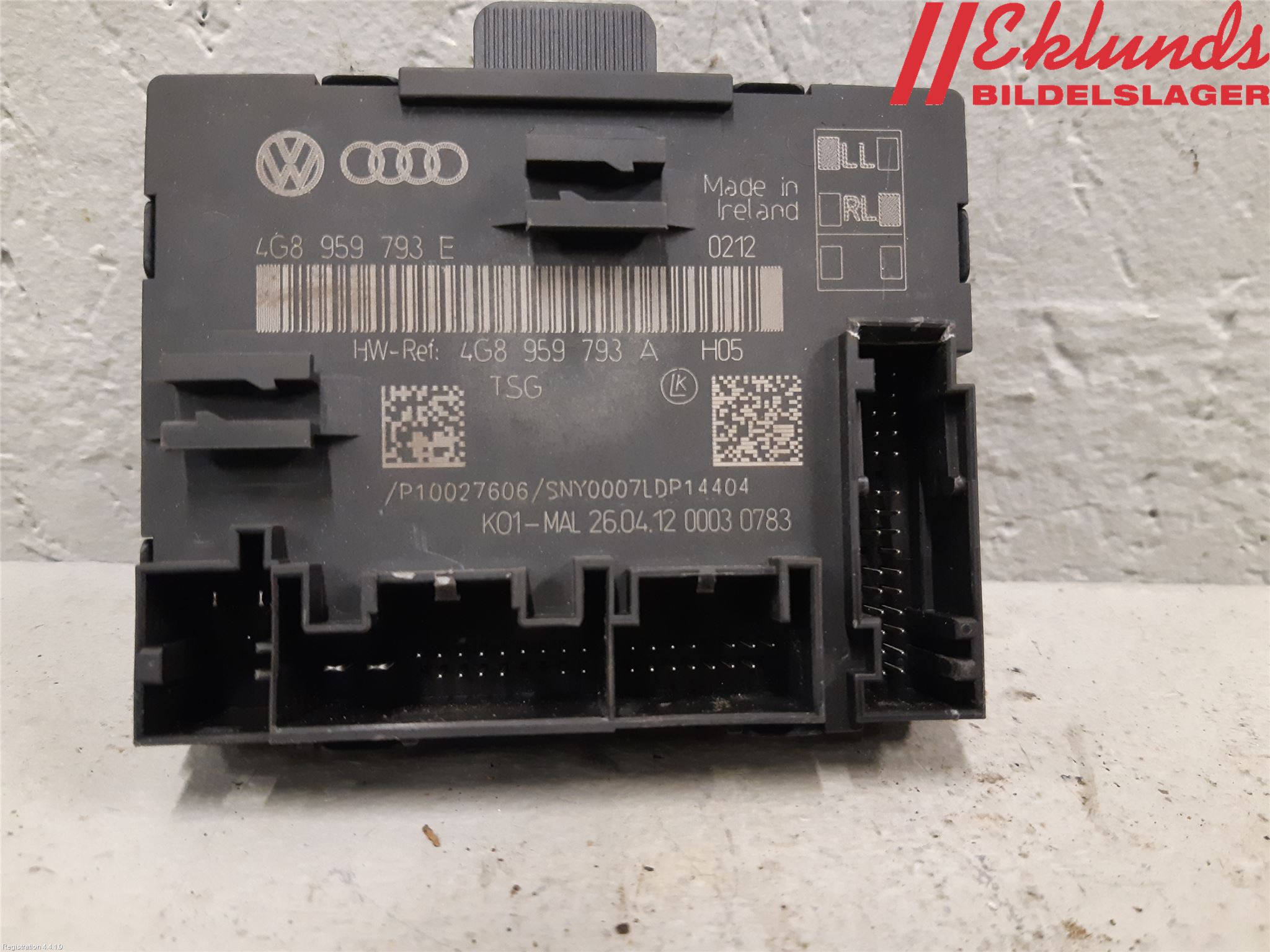 Audi A6/S6 4G 11-18 Styrenhet Dörr