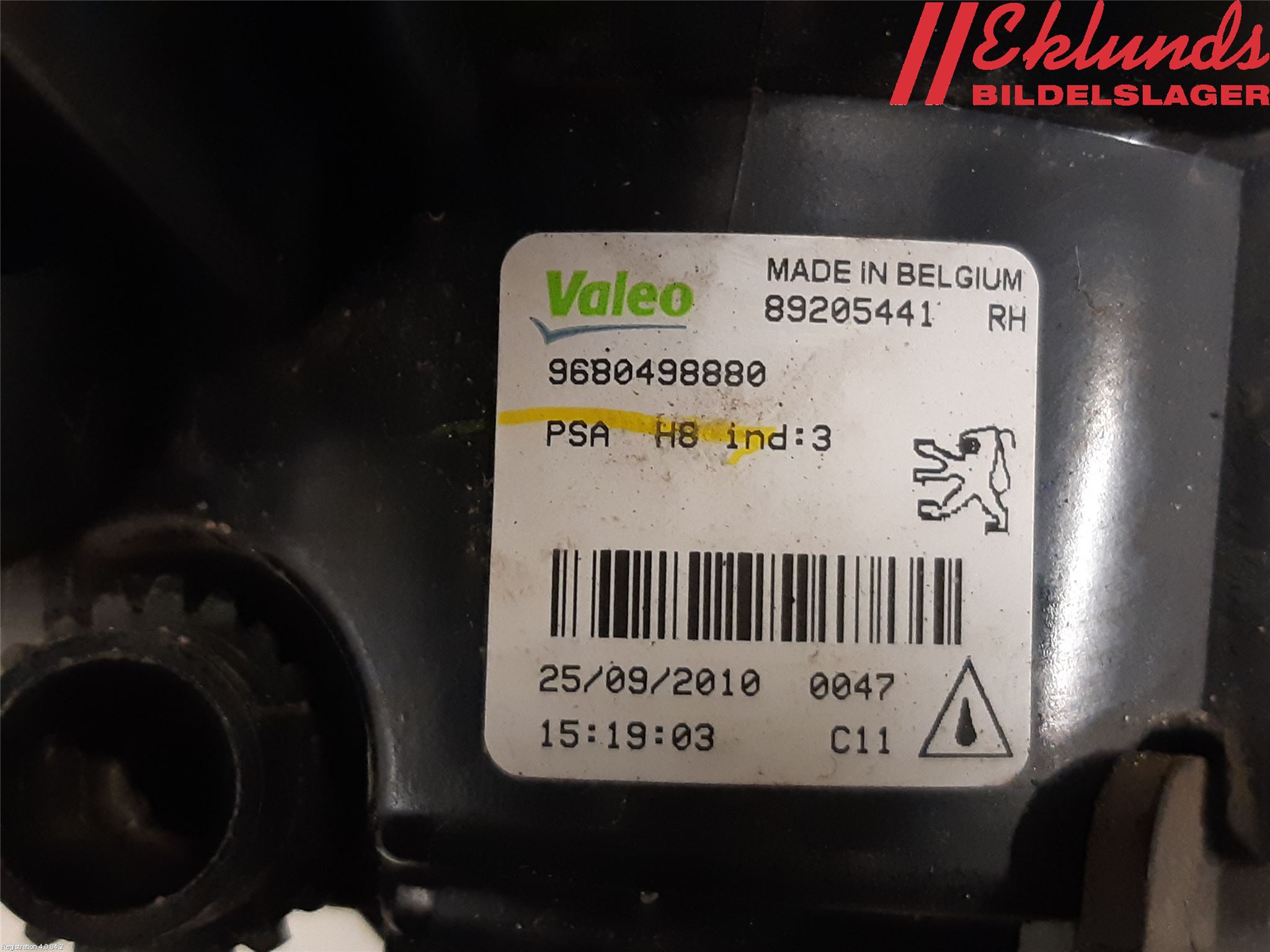Peugeot 308 08-13 Dimljus-Varselljus Fram
