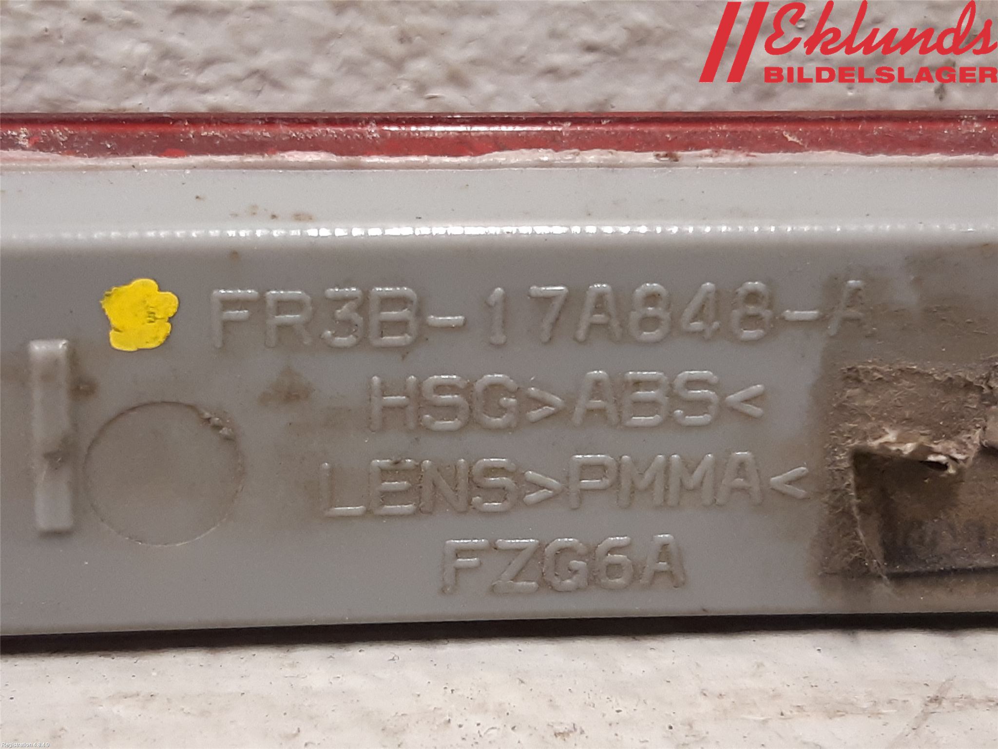 Ford MUSTANG VI 15-22 Dimljus/Reflex Bak