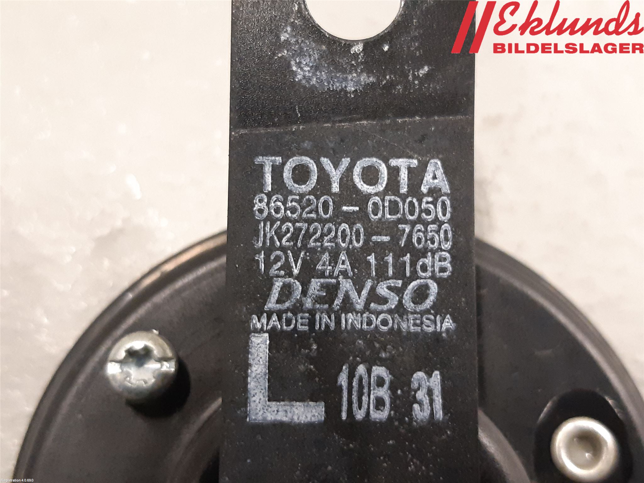 Toyota YARIS XP130 15-20 Signalhorn