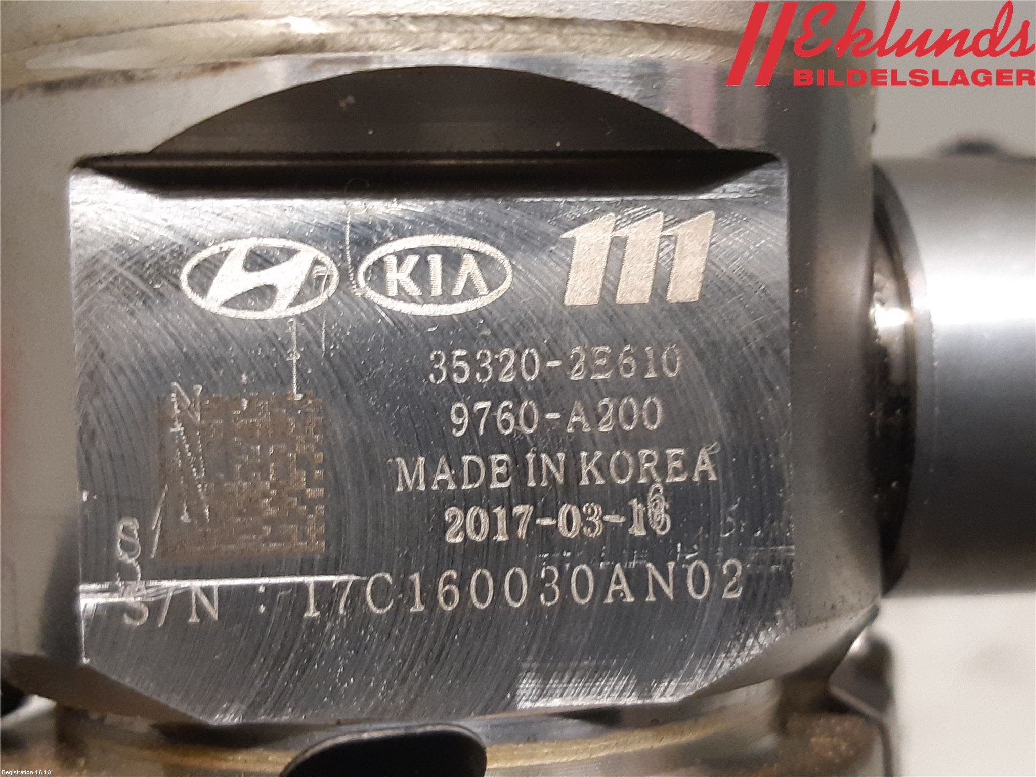 Kia OPTIMA 16-20 Bränslepump Mek