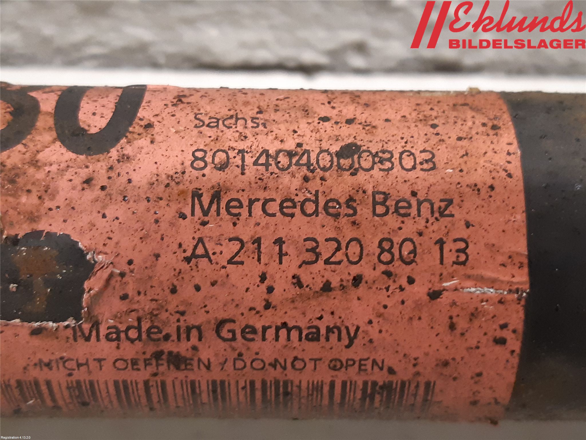 Mercedes-Benz MB E-KLASS (W211) 02-09 Fjäderben Fram Vänster