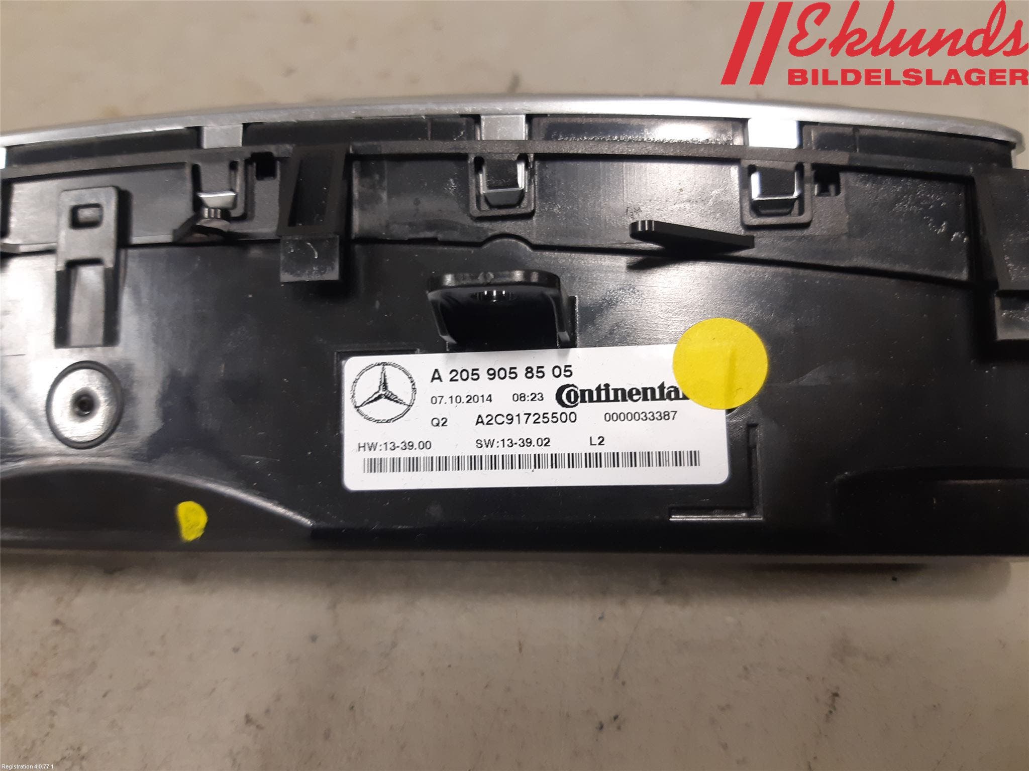 Mercedes-Benz MB C-KLASS (W205) 14-21 Ac Styrenhet Ac Manöveren