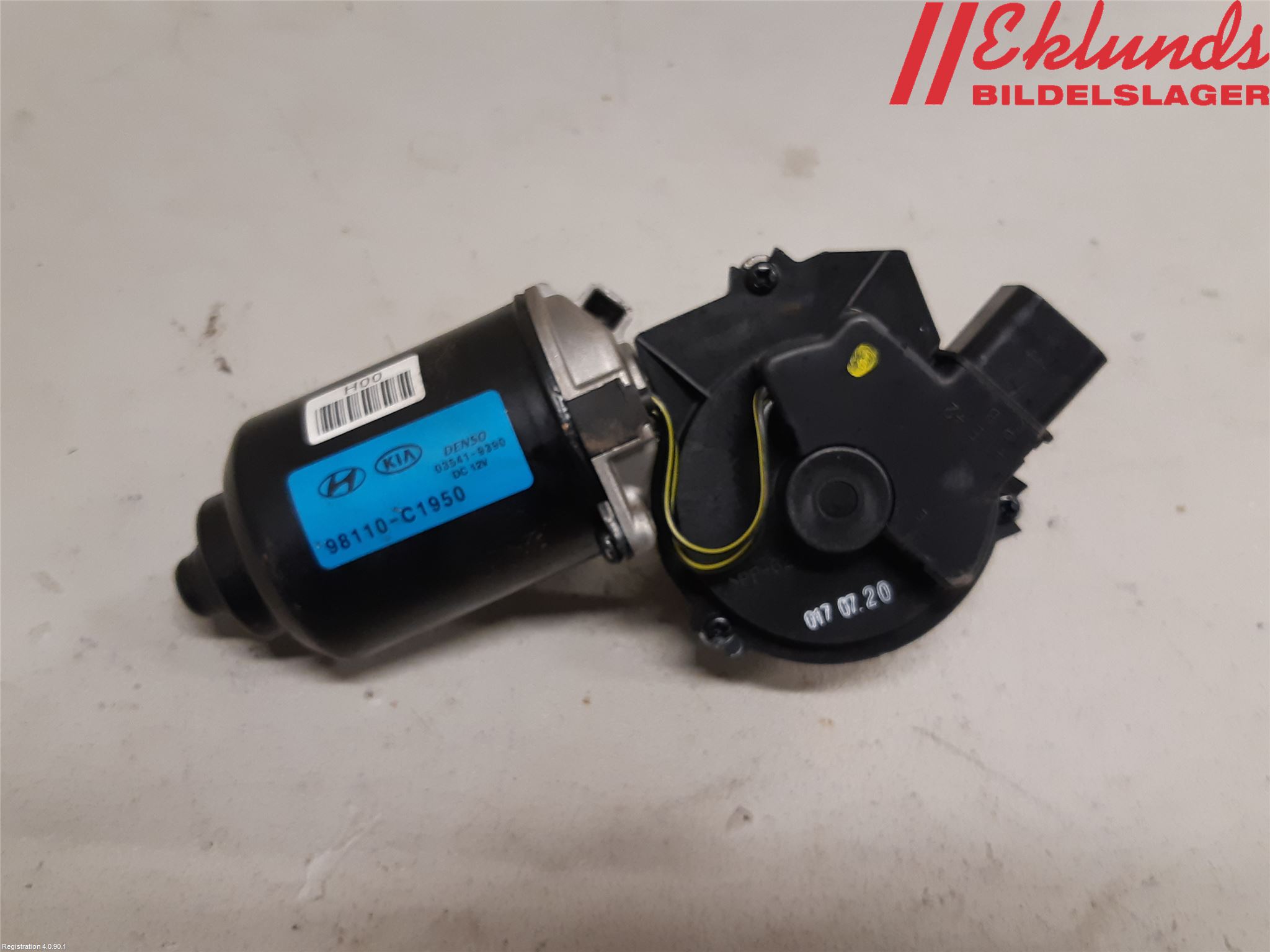 Kia STONIC 18->> Torkarmotor Vindruta