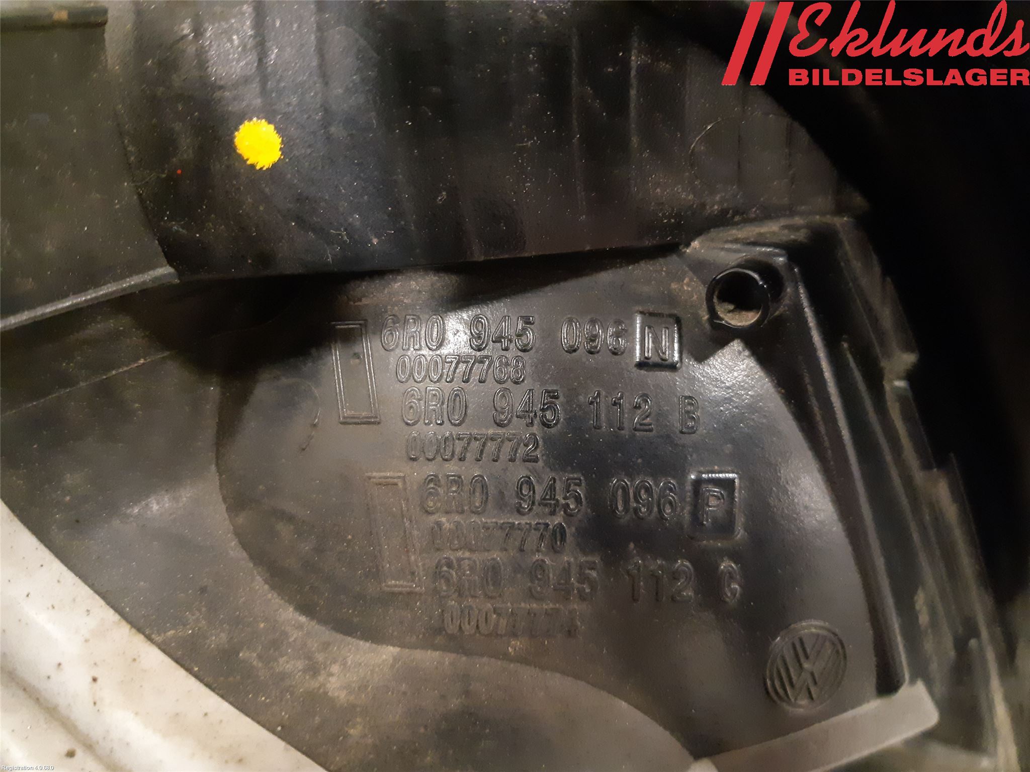 Volkswagen VW POLO 10-17 Bakljus Höger