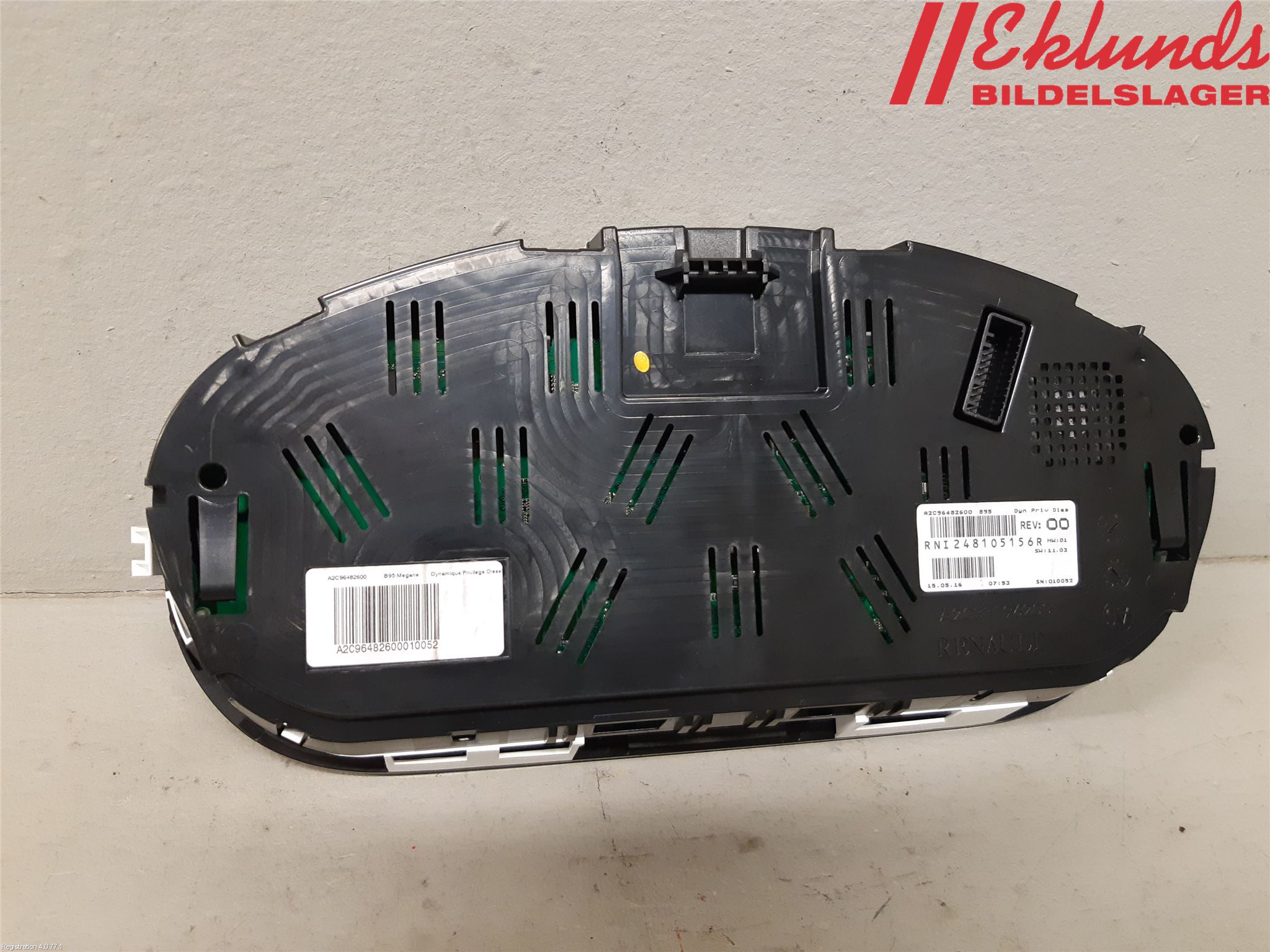 Renault MEGANE III 09-15 Instrument Komb