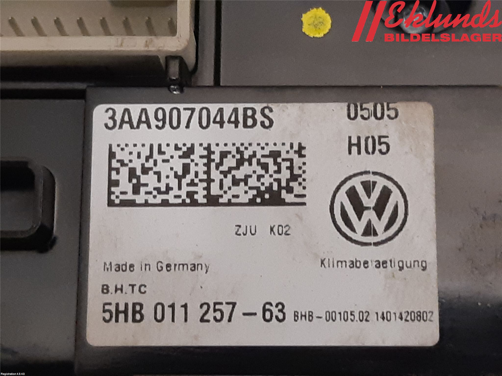 Volkswagen VW PASSAT 11-14 Ac Styrenhet Ac Manöveren