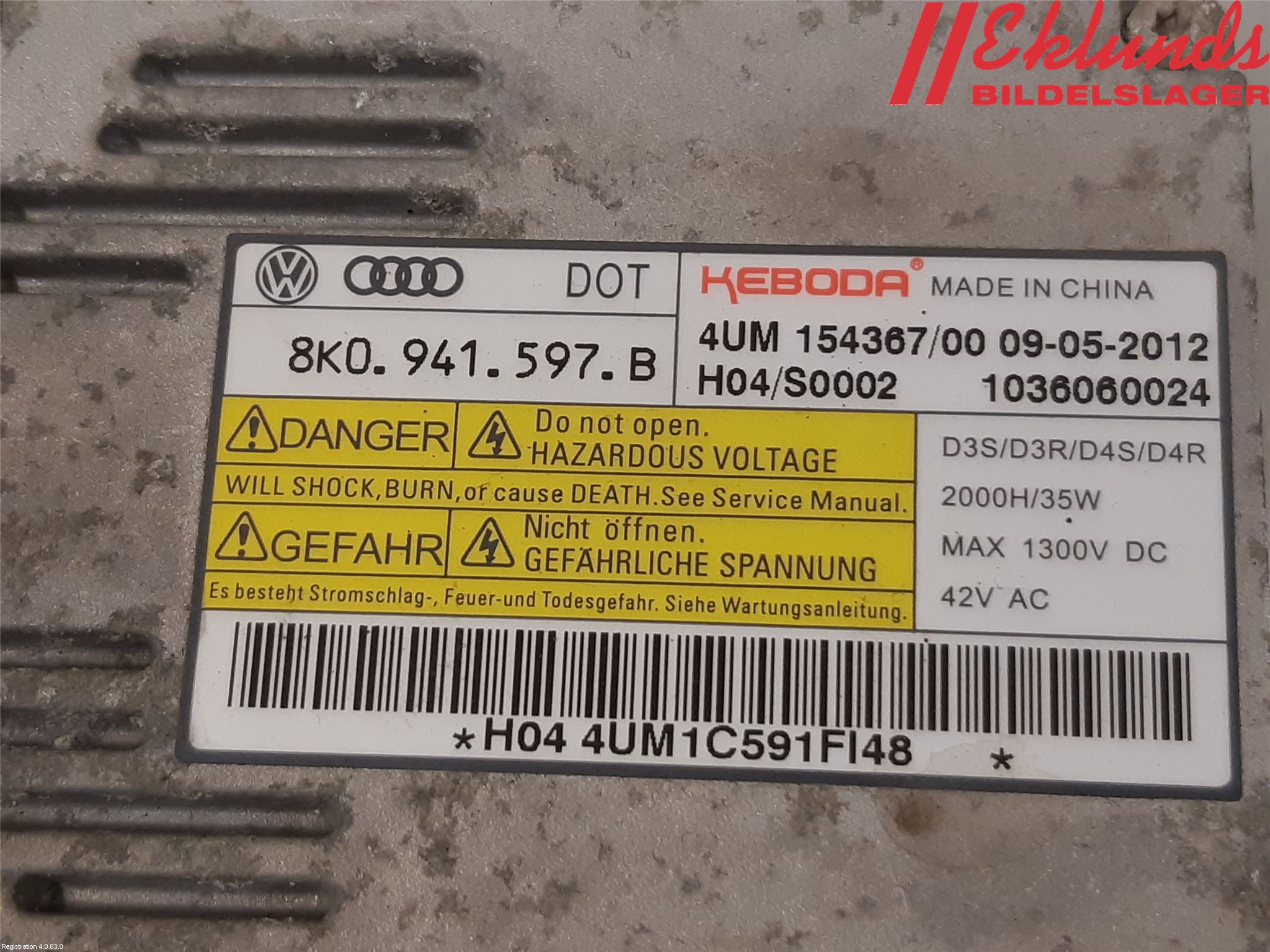 Volkswagen VW PASSAT 11-14 Styrenhet Strålkastare