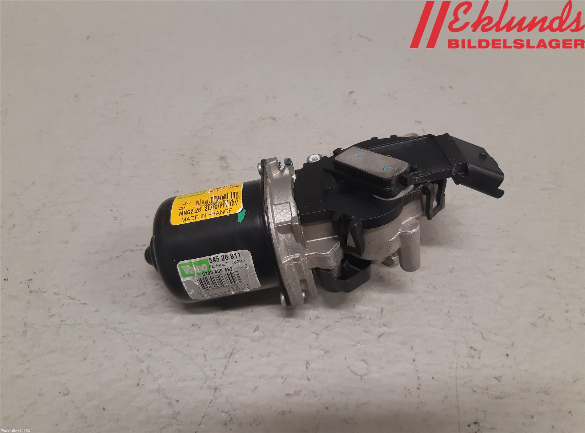 Renault KANGOO/E-TECH 21- Torkarmotor Vindruta