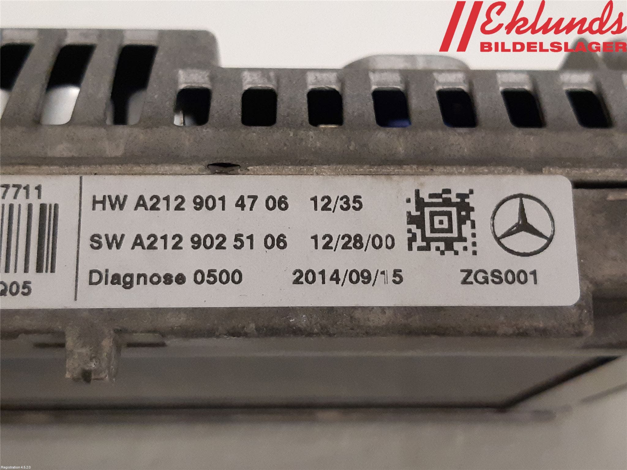 Mercedes-Benz MB E-KLASS (W212) 09-16 Cd Radio - Multimediapanel