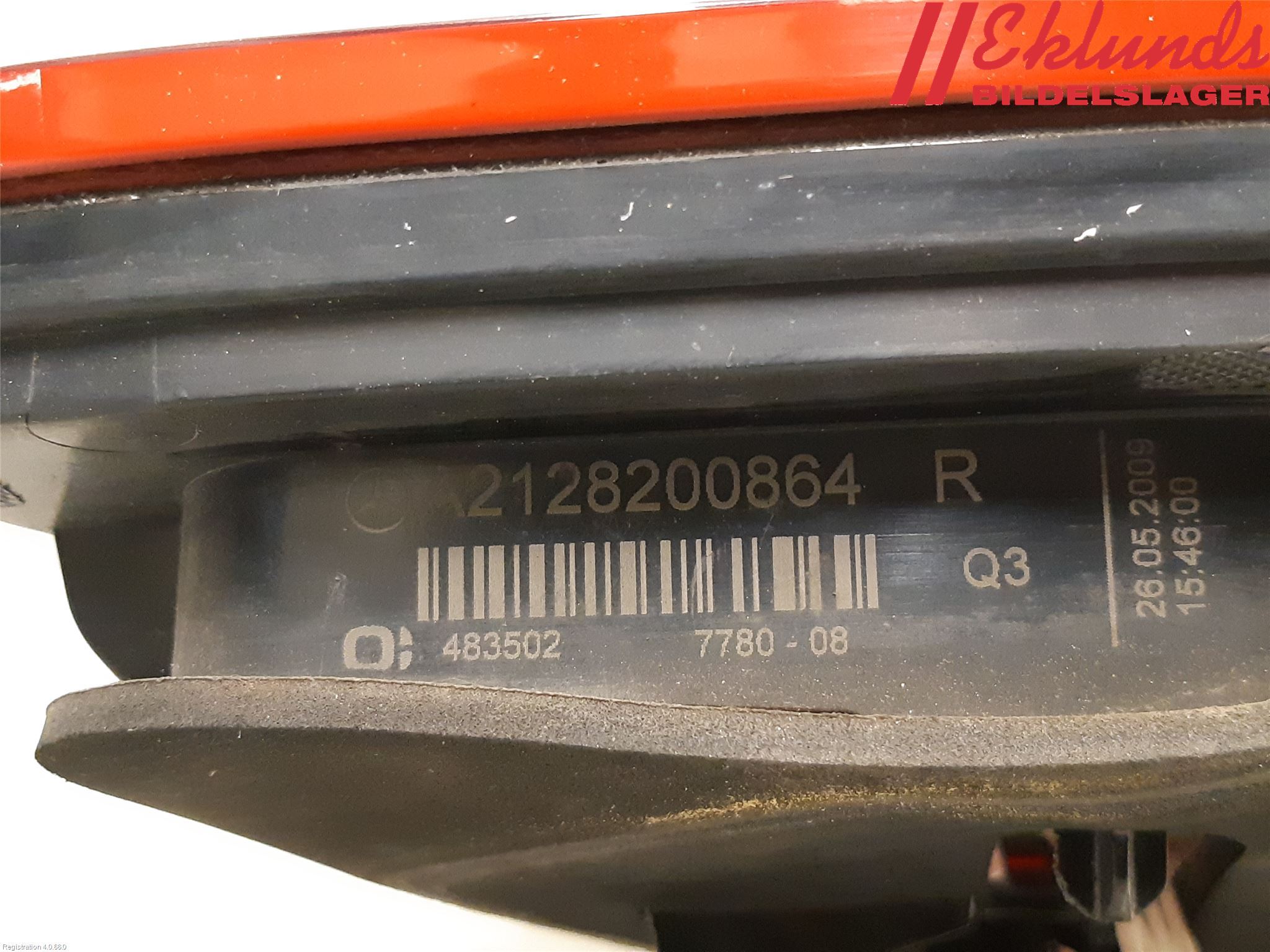 Mercedes-Benz MB E-KLASS (W212) 09-16 Bakljus Lucka Hö