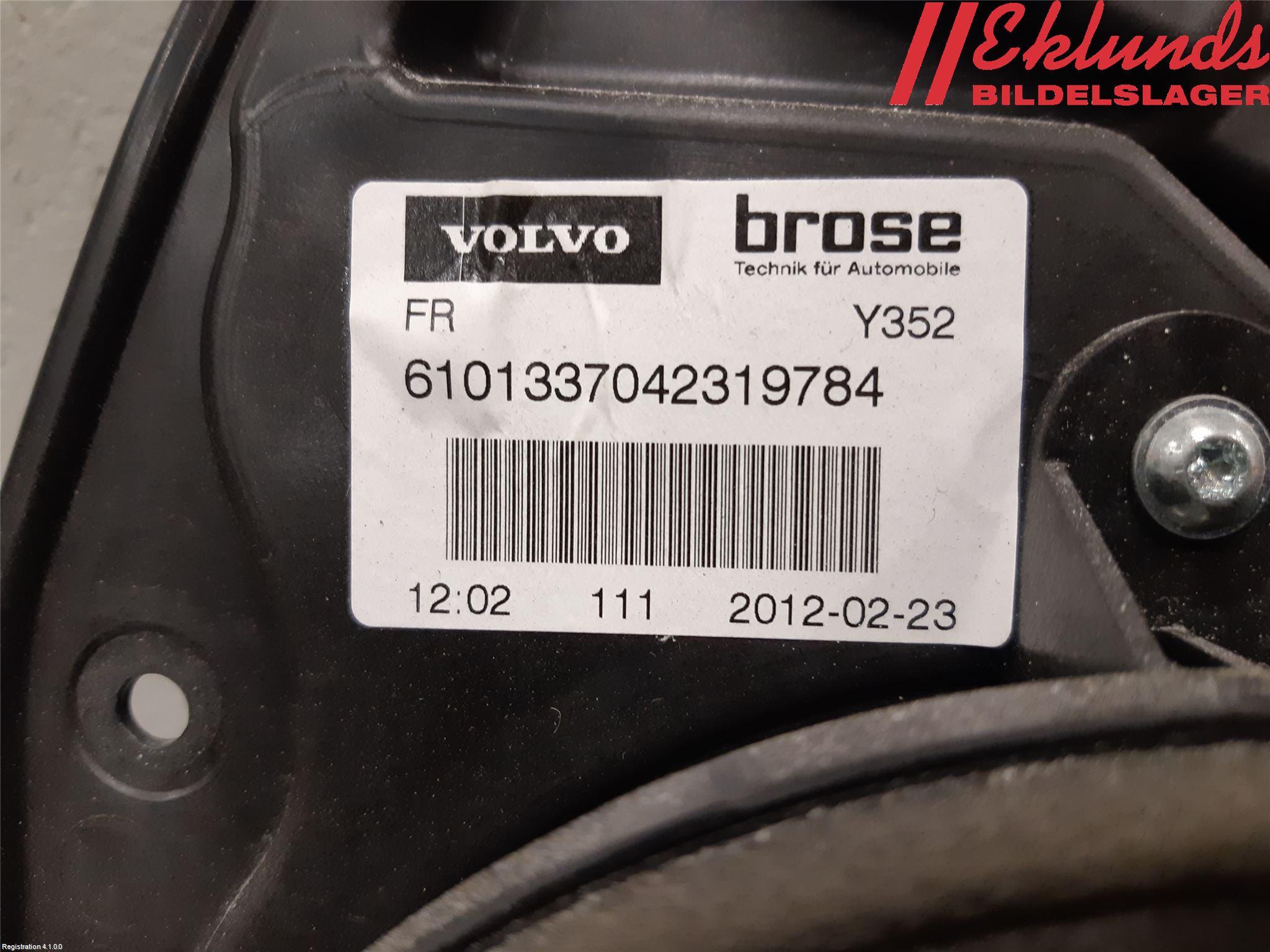 Volvo V60 11-13 Fönsterhiss El Kompl