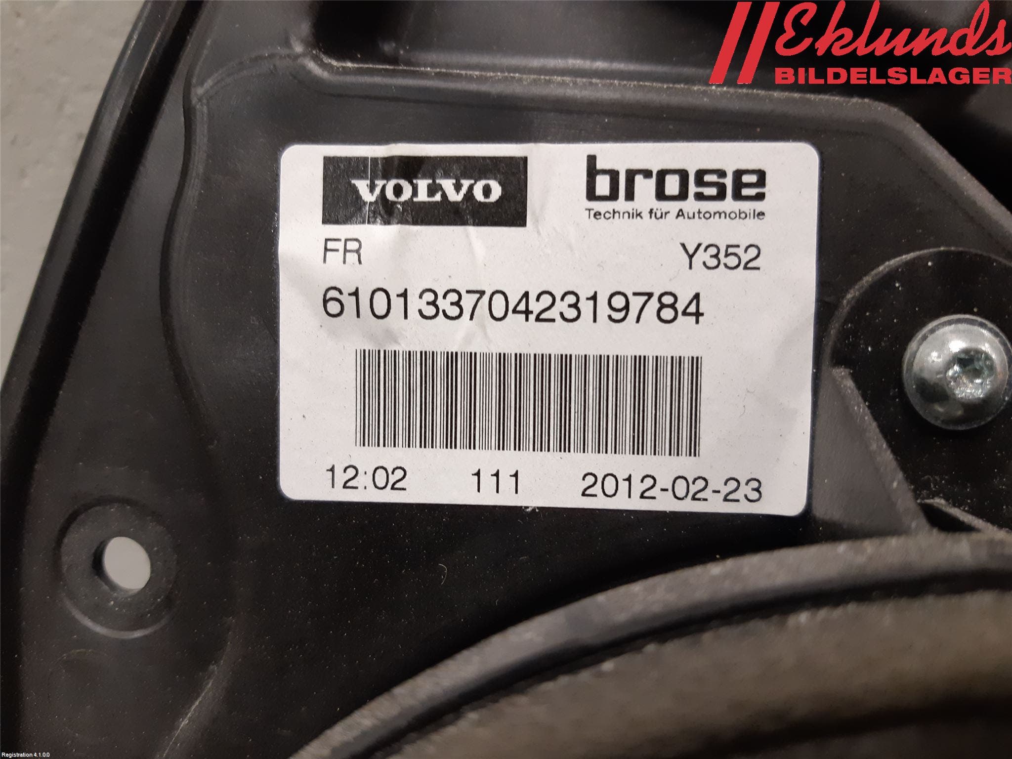 Volvo V60 11-13 Fönsterhiss El Kompl