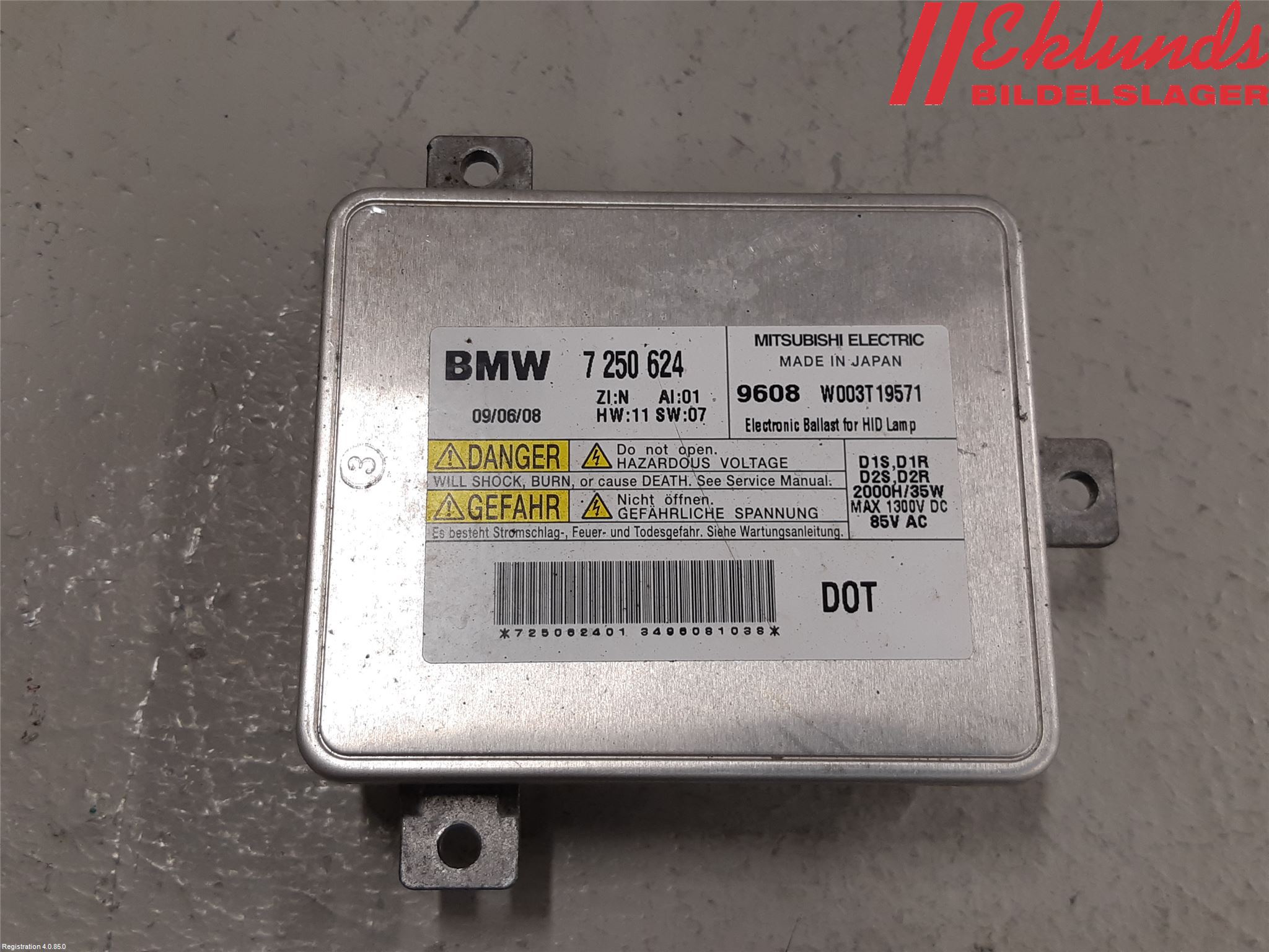 BMW 3 E90/91 SED/TOU 05-12 Styrenhet Strålkastare