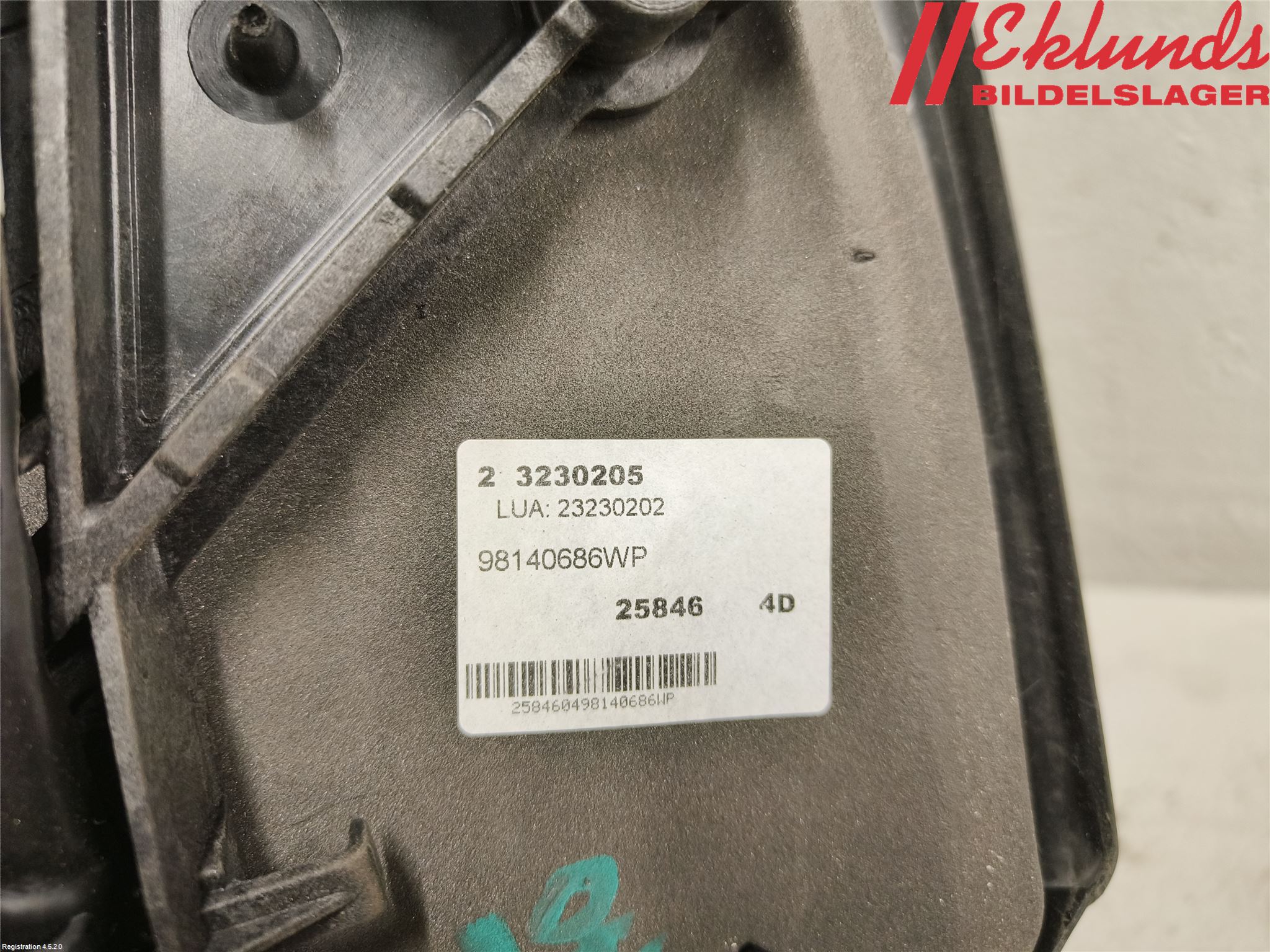 Opel VIVARO 20- Spegel Yttre El Hö