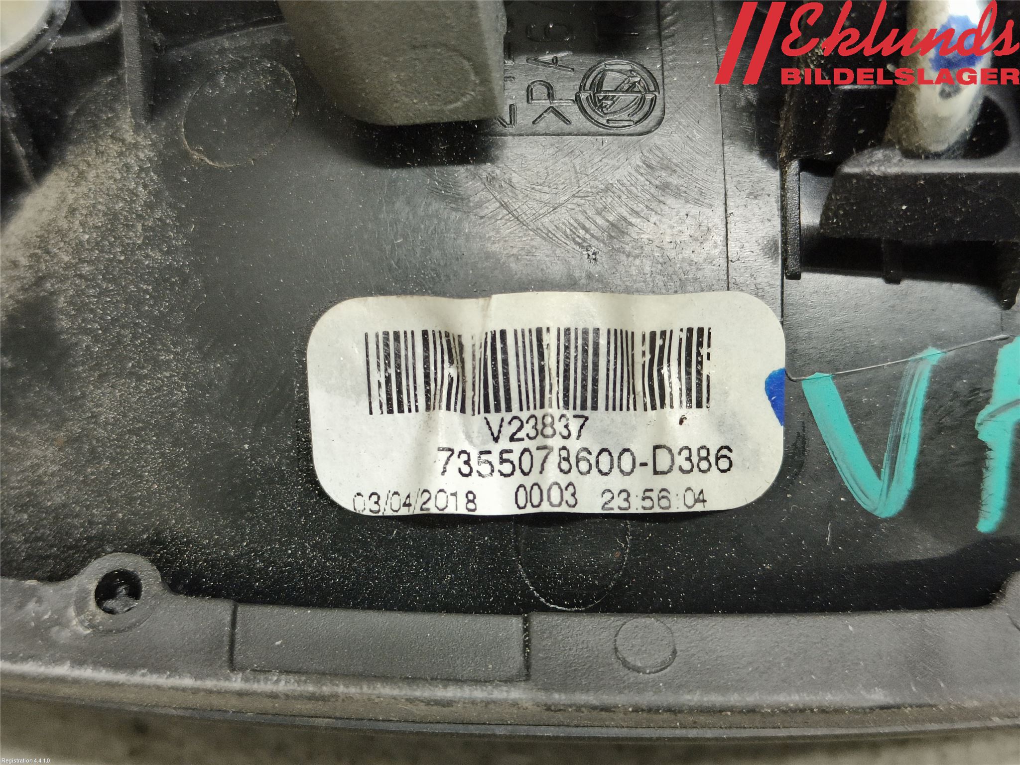 Fiat DOBLO CARGO Dörrhandtag Yttre Vä