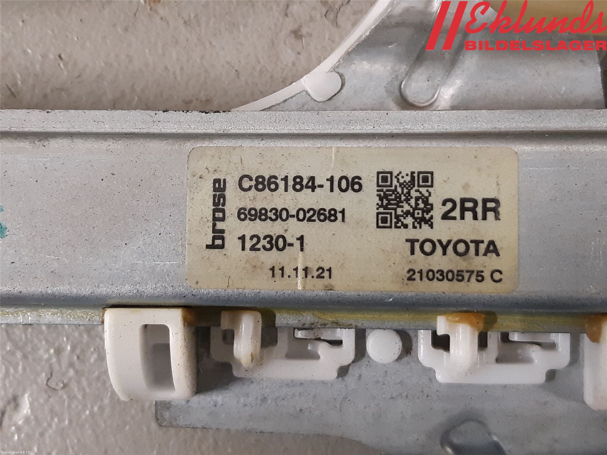 Toyota COROLLA 19- Fönsterhiss El Kompl