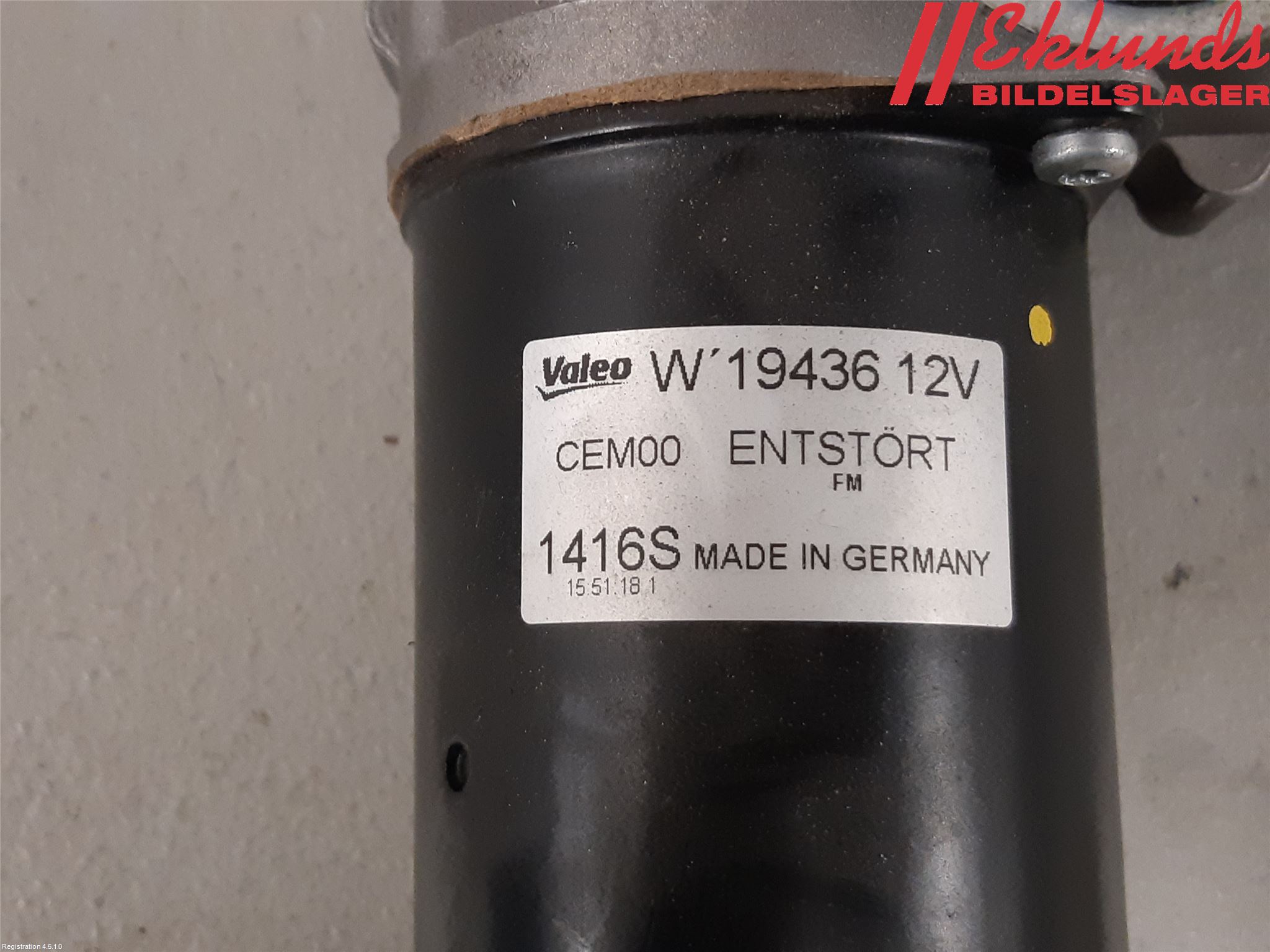 Citroen DS 4 CROSSBACK 16-18 Torkarmotor Vindruta