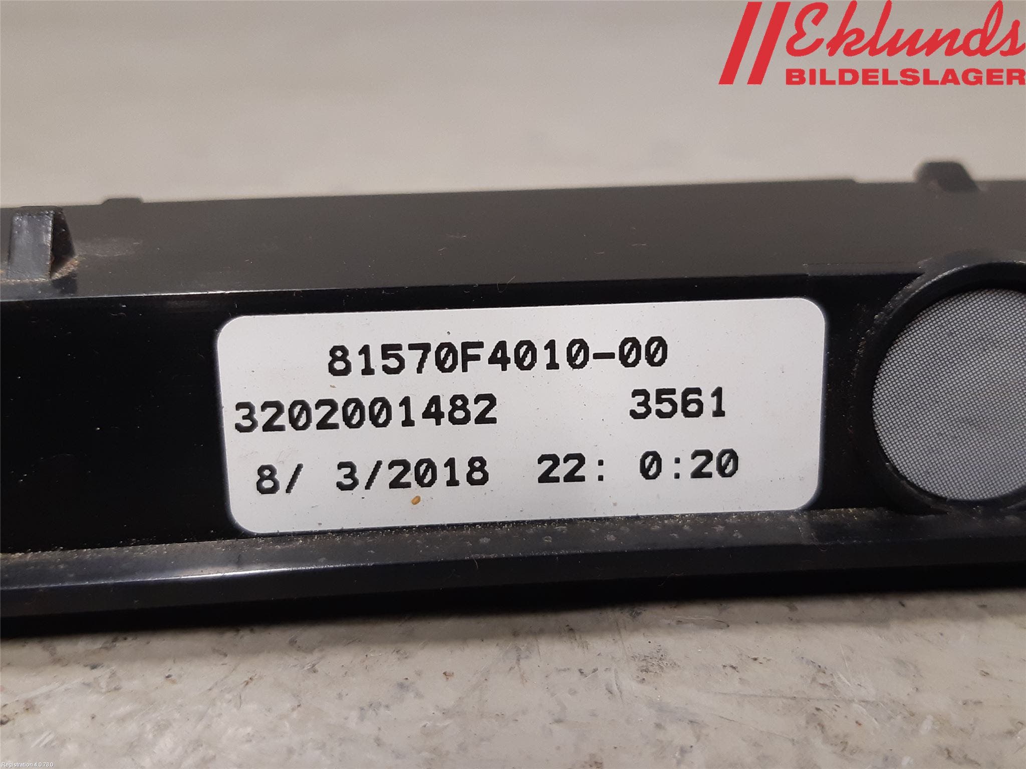 Toyota C-HR 16-23 Bromsljus Bakruta